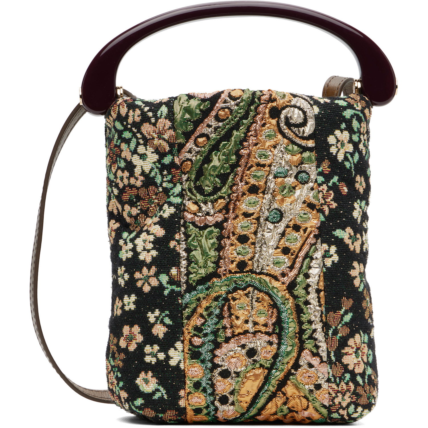 Dries Van Noten Multicolor Small Resin Handle Bag