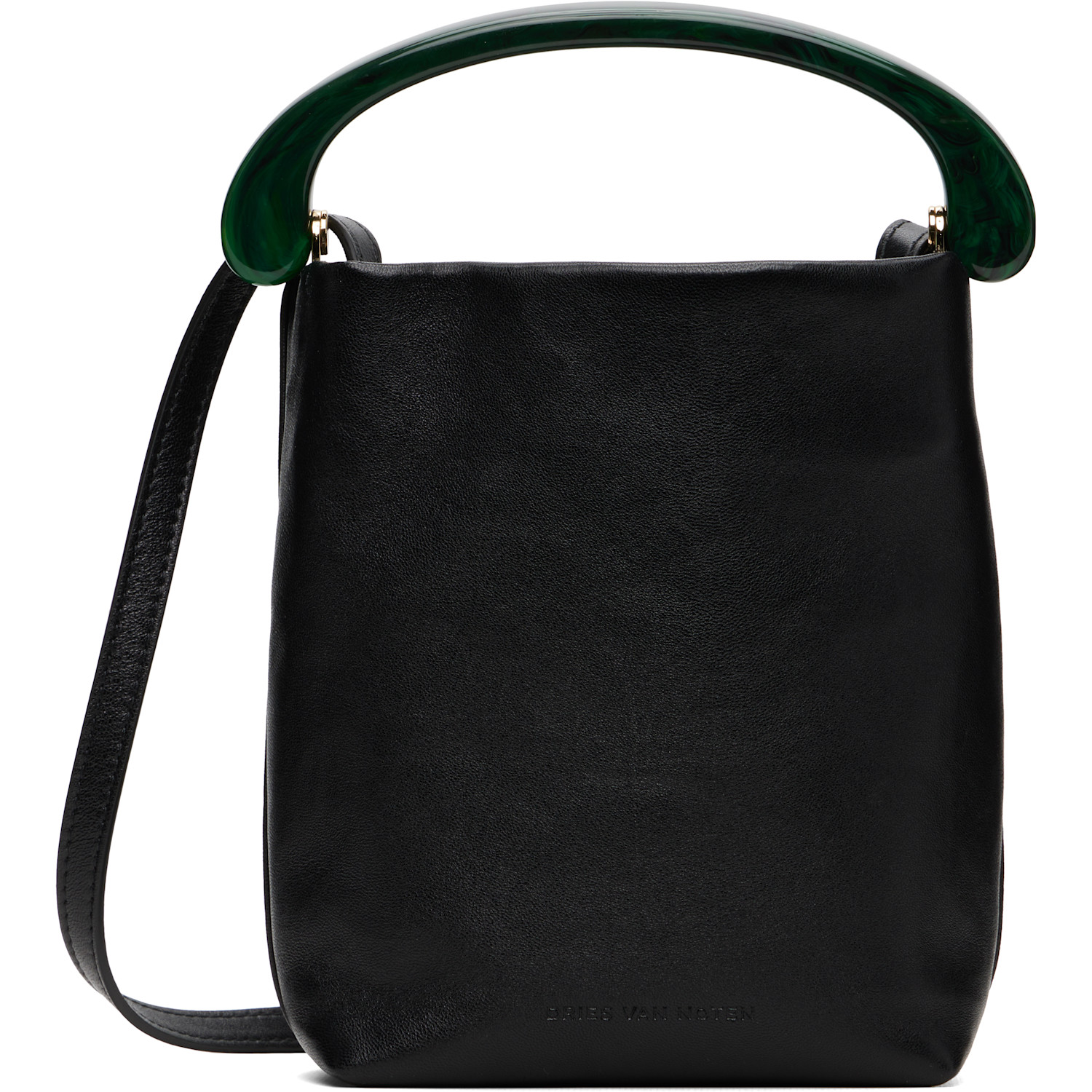 Dries Van Noten Black Micro Leather Bag