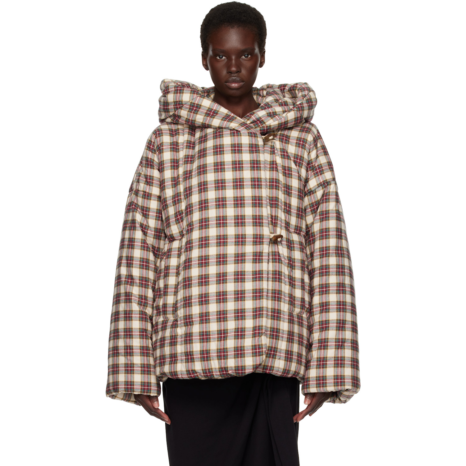 Dries Van Noten Off-White Check Jacket