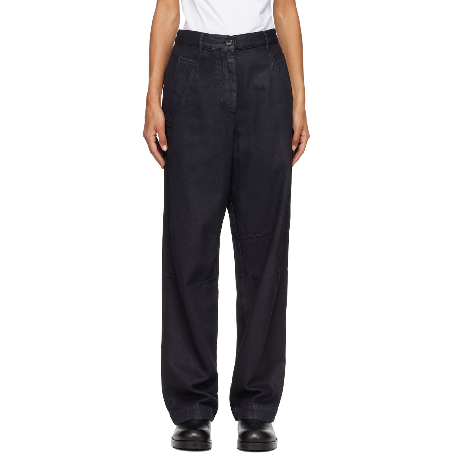 Dries Van Noten Black Darted Jeans
