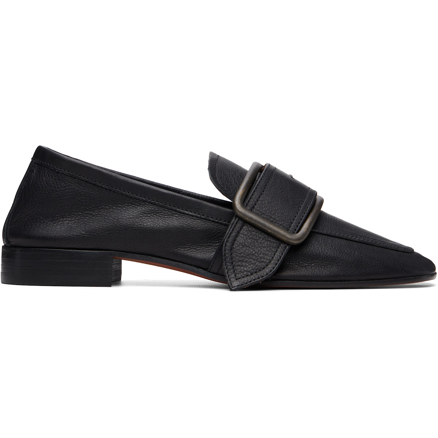 Dries Van Noten Black Buckle Loafers