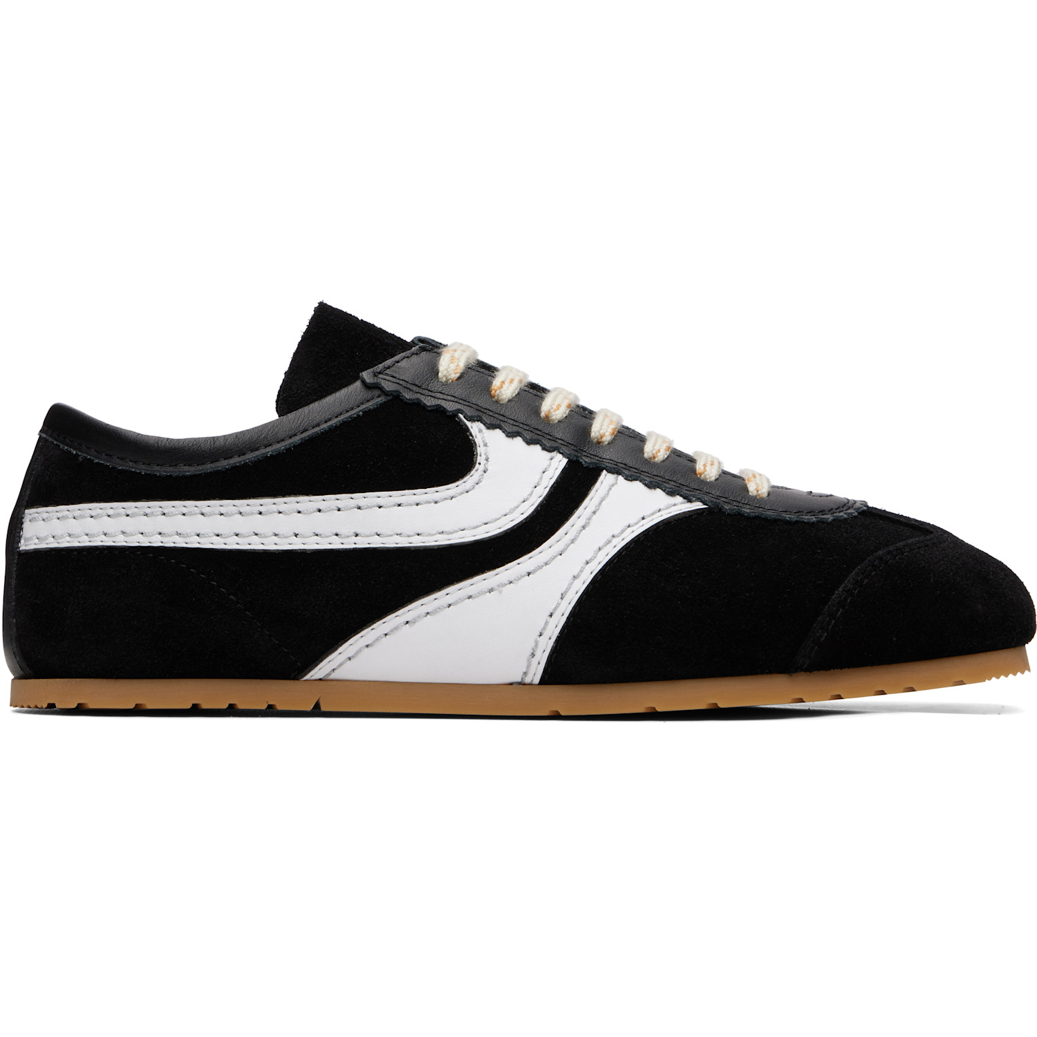 Dries Van Noten Black Suede Sneakers