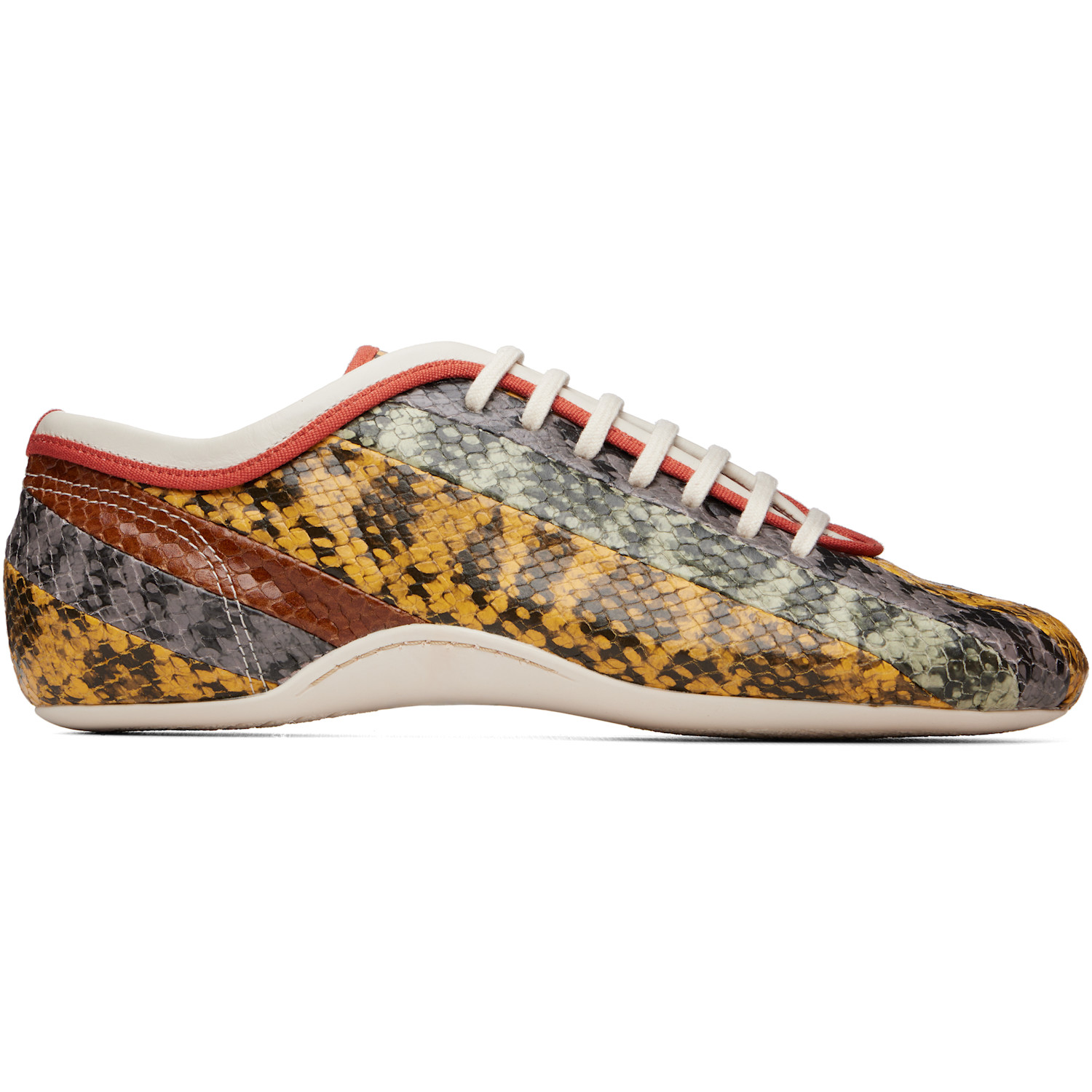 Dries Van Noten Multicolor Leather Ballerina Sneakers