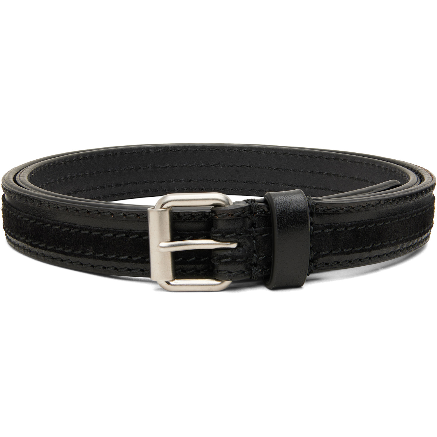 Dries Van Noten Black Pin-Buckle Belt
