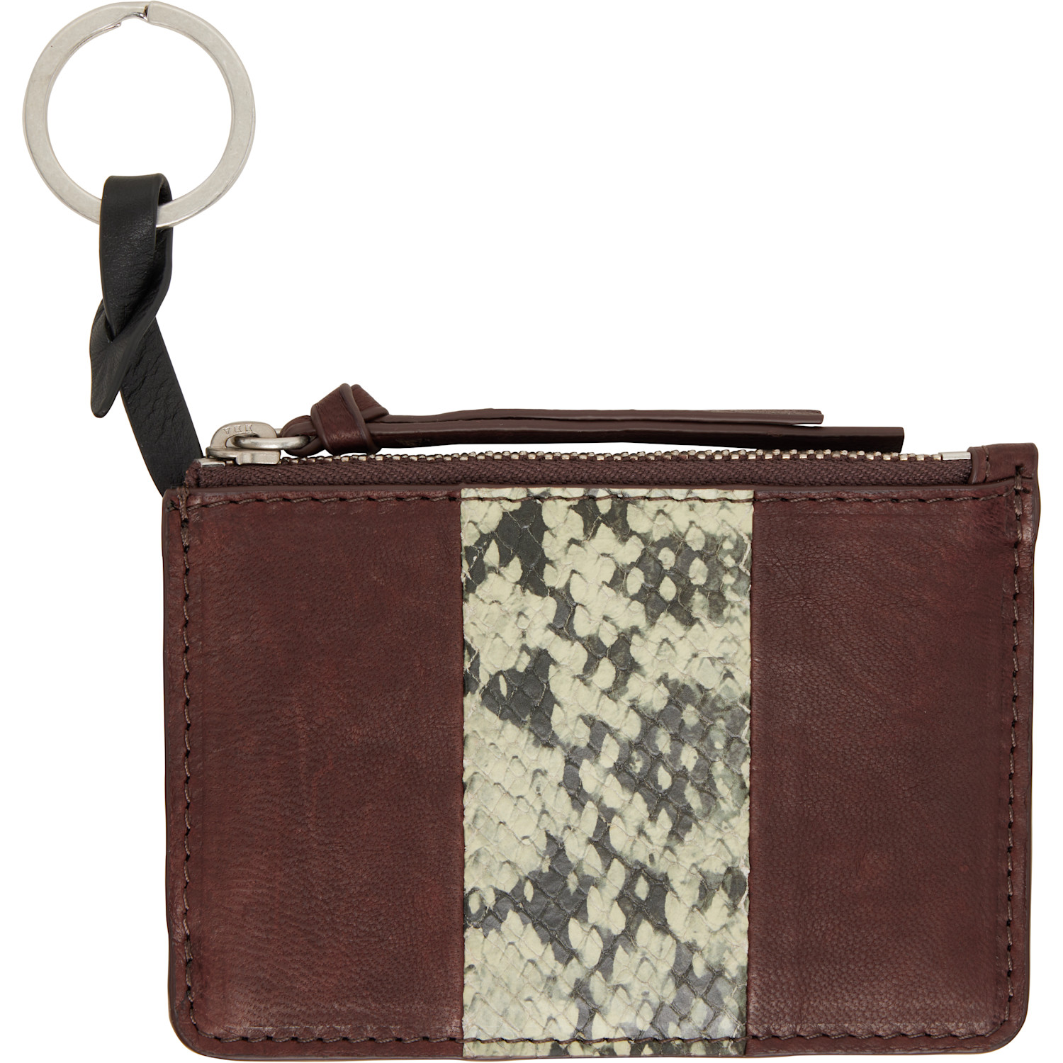 Dries Van Noten Brown & Green Calfskin Wallet