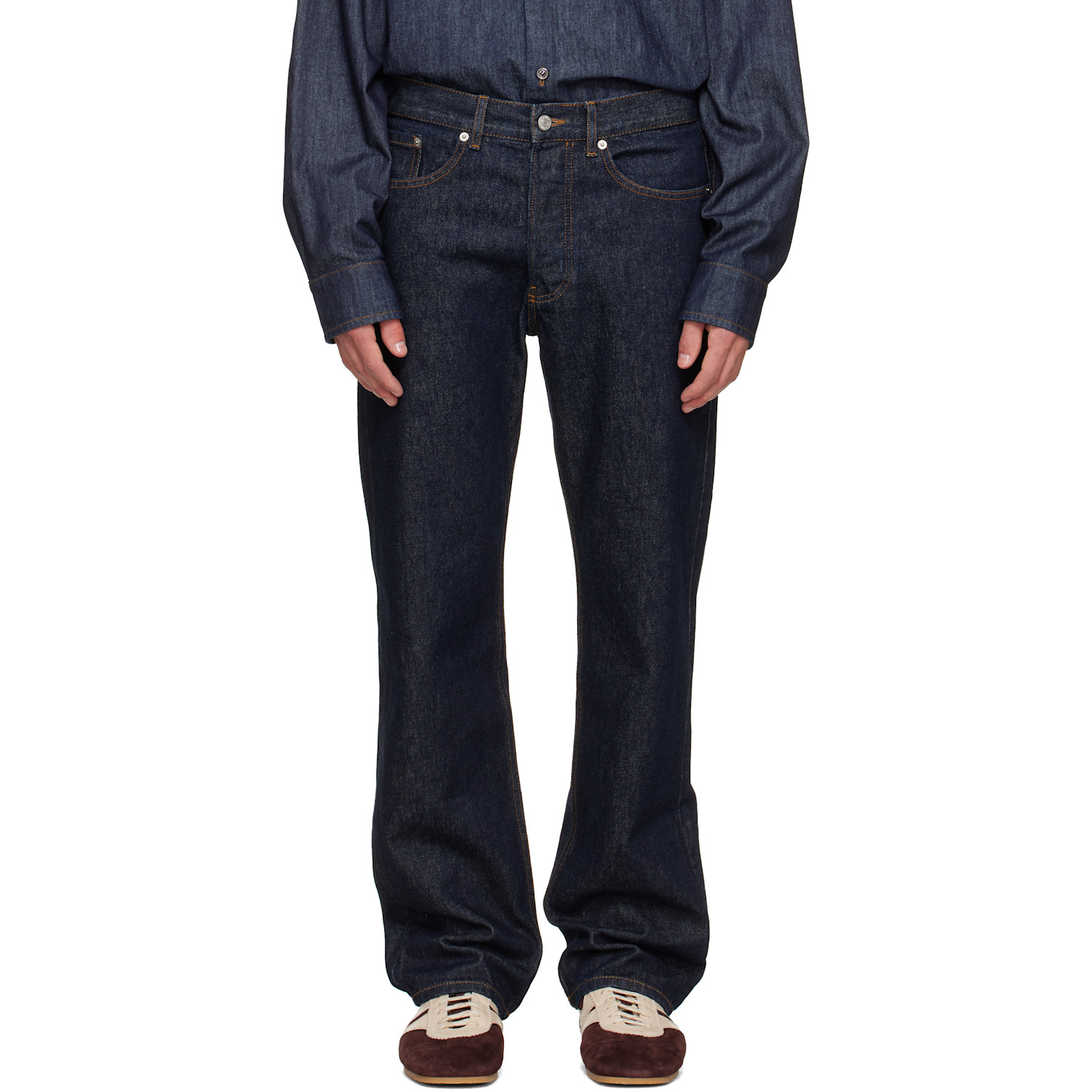 Dries Van Noten Blue Straight Jeans