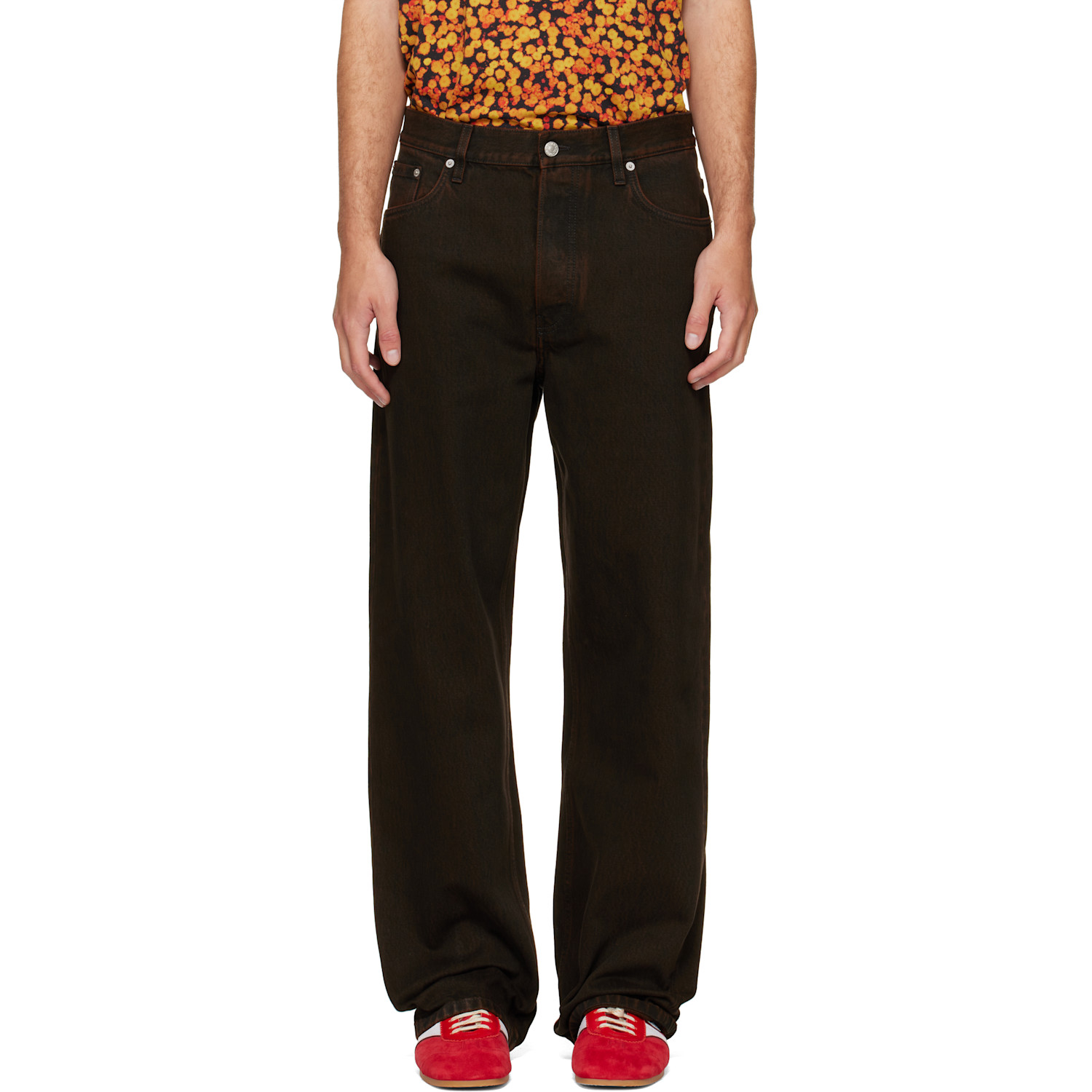 Dries Van Noten Brown Loose Fit Jeans
