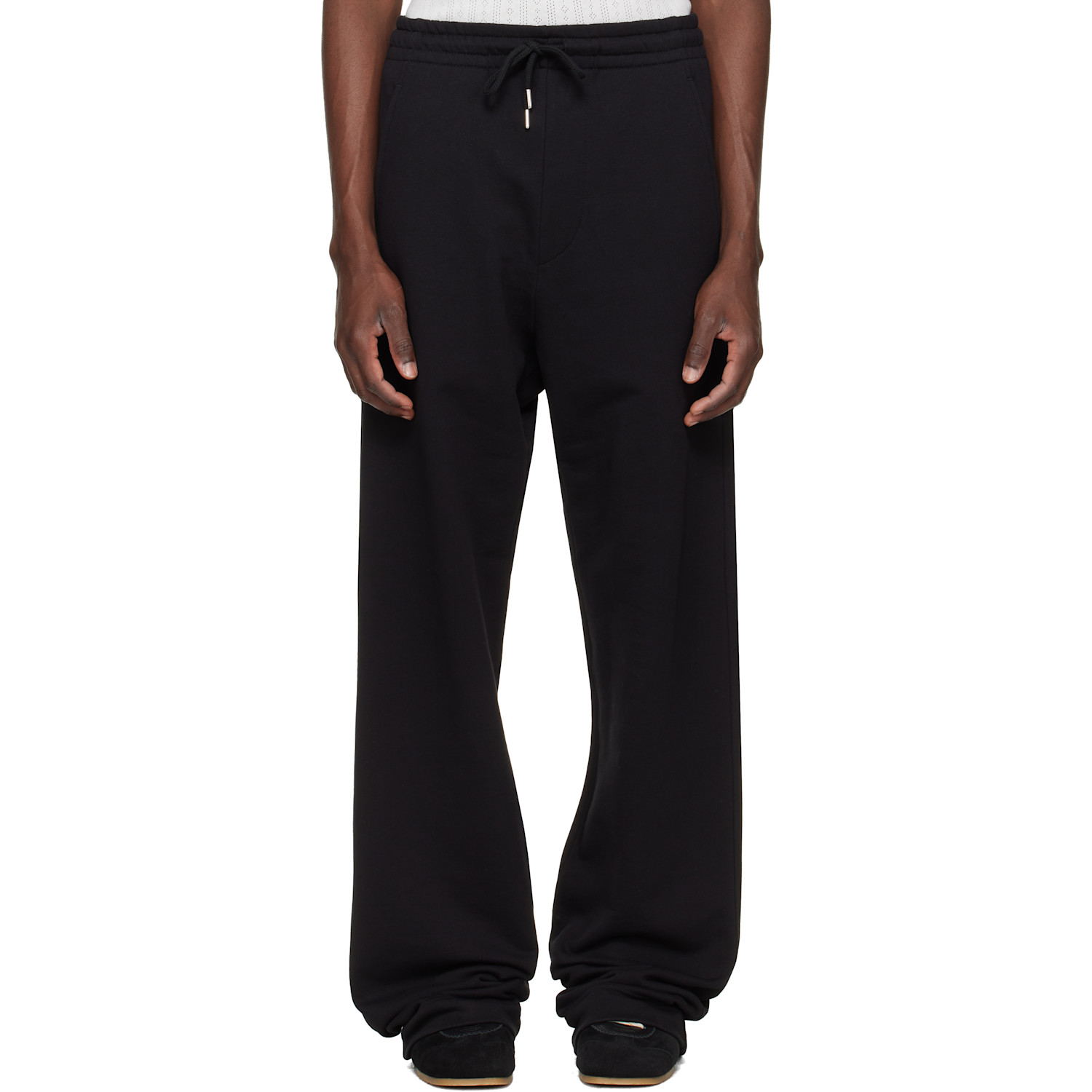 Dries Van Noten Black Cotton Sweatpants