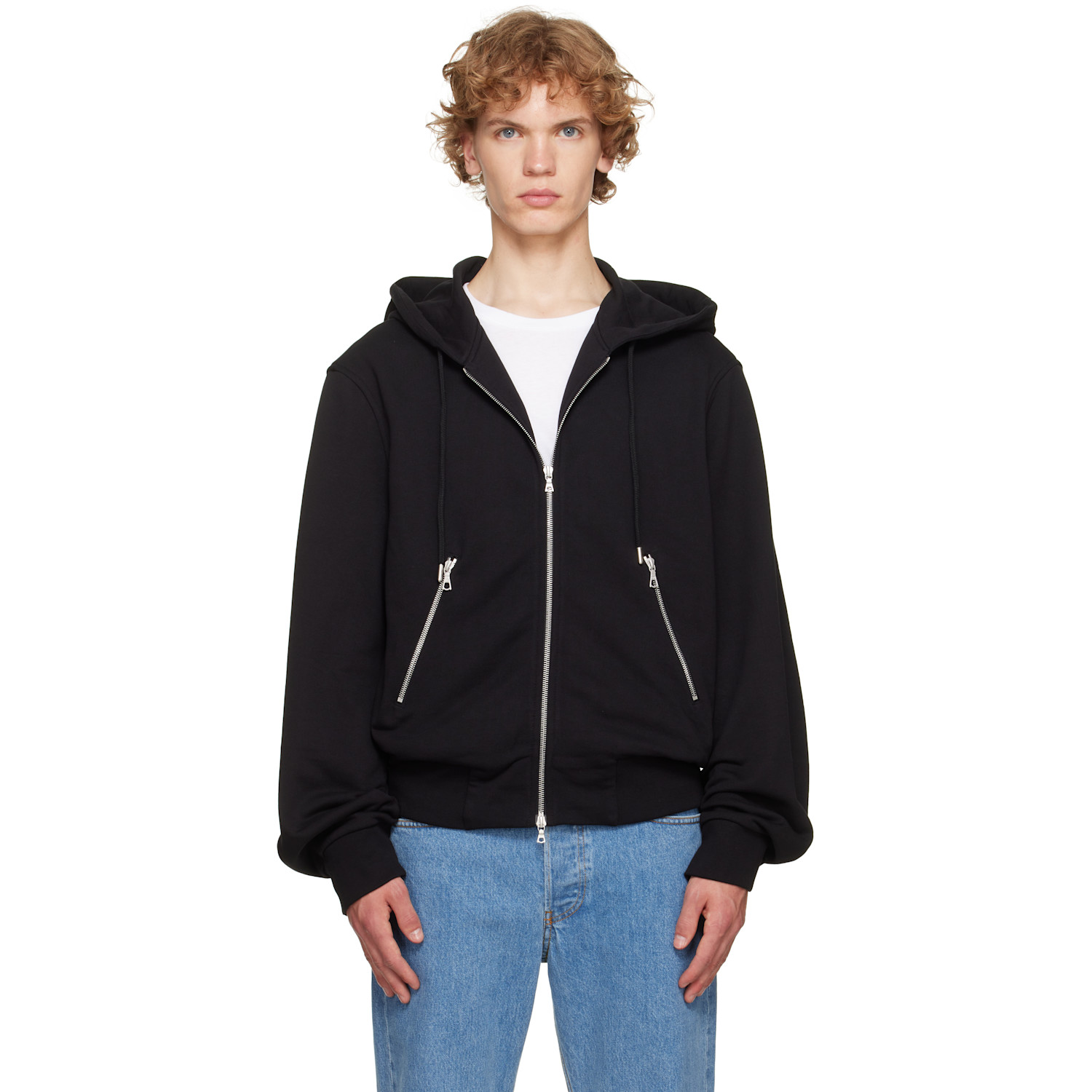 Dries Van Noten Black Zip Hoodie