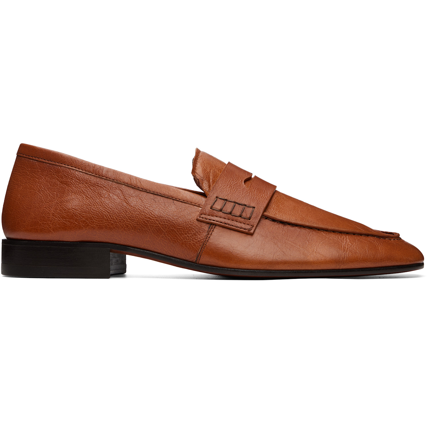 Dries Van Noten Tan Leather Loafers