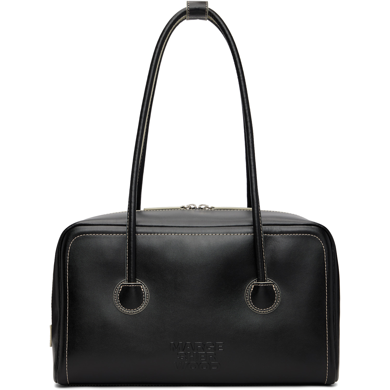 MARGESHERWOOD Black Soft Boston Bag