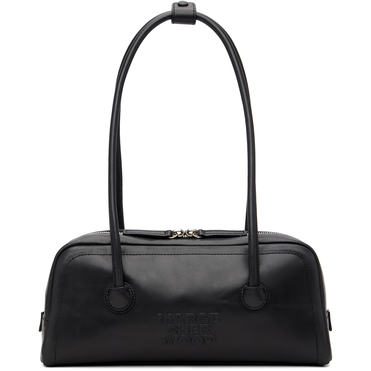 MARGESHERWOOD Black Soft Boston EW Bag