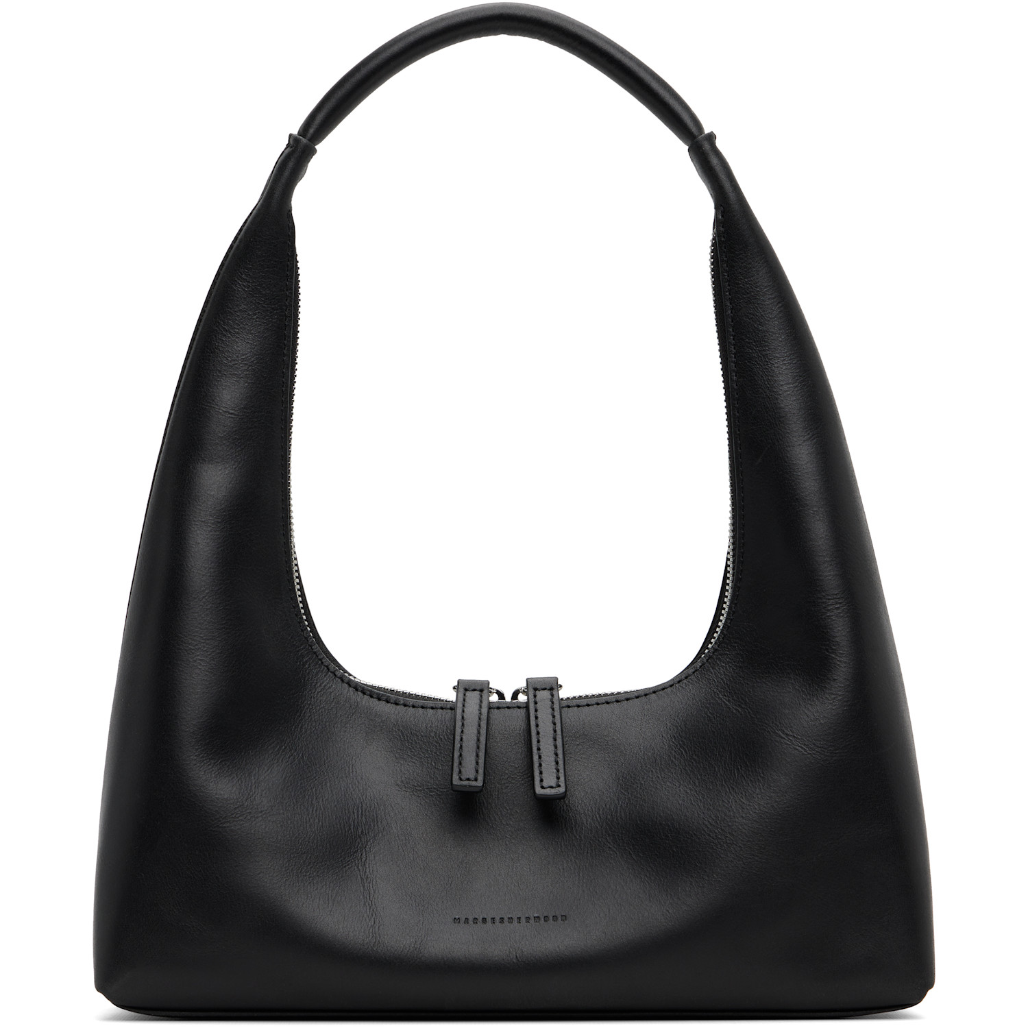 MARGESHERWOOD Black Leather Shoulder Bag