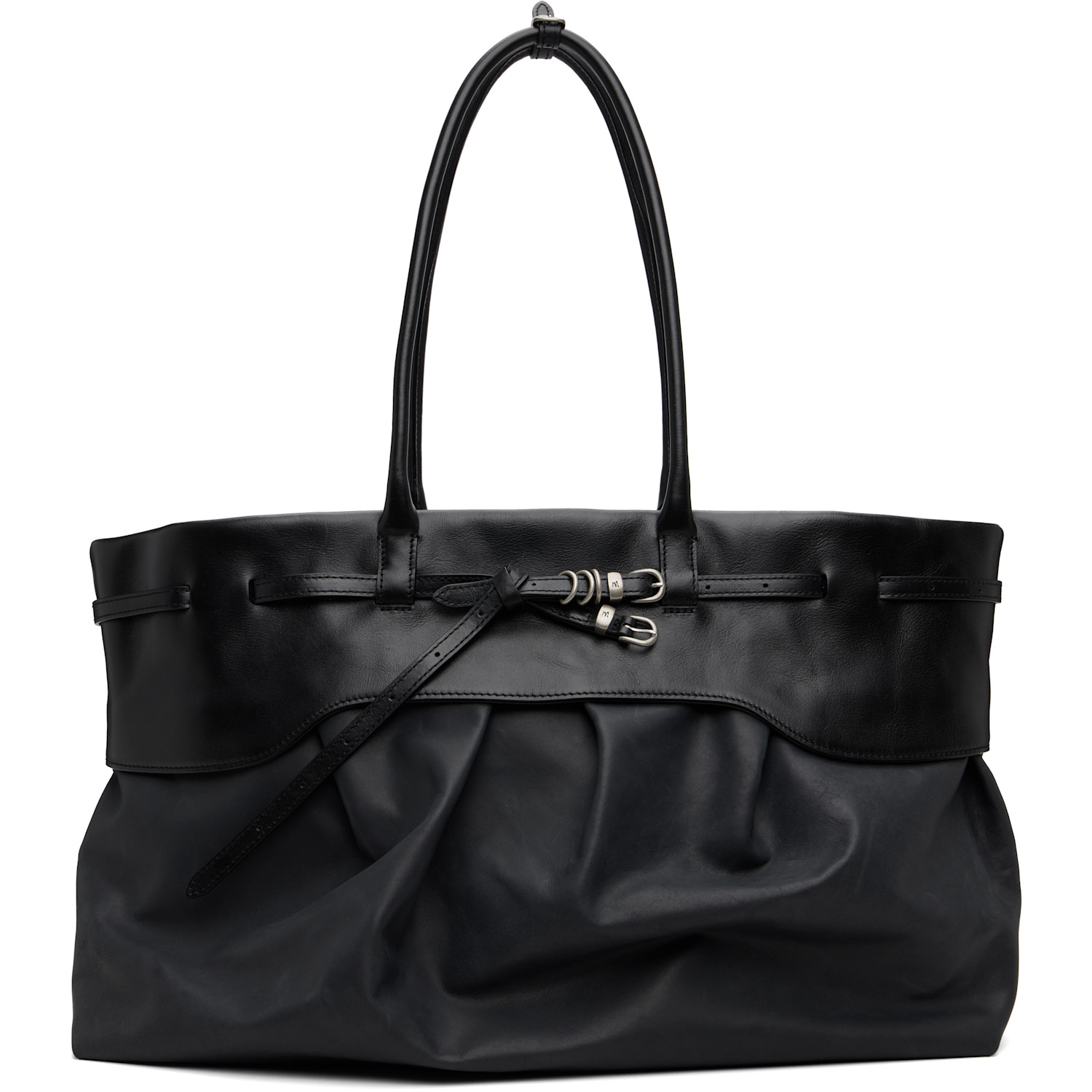MARGESHERWOOD Black Soft Grandma Layered Tote