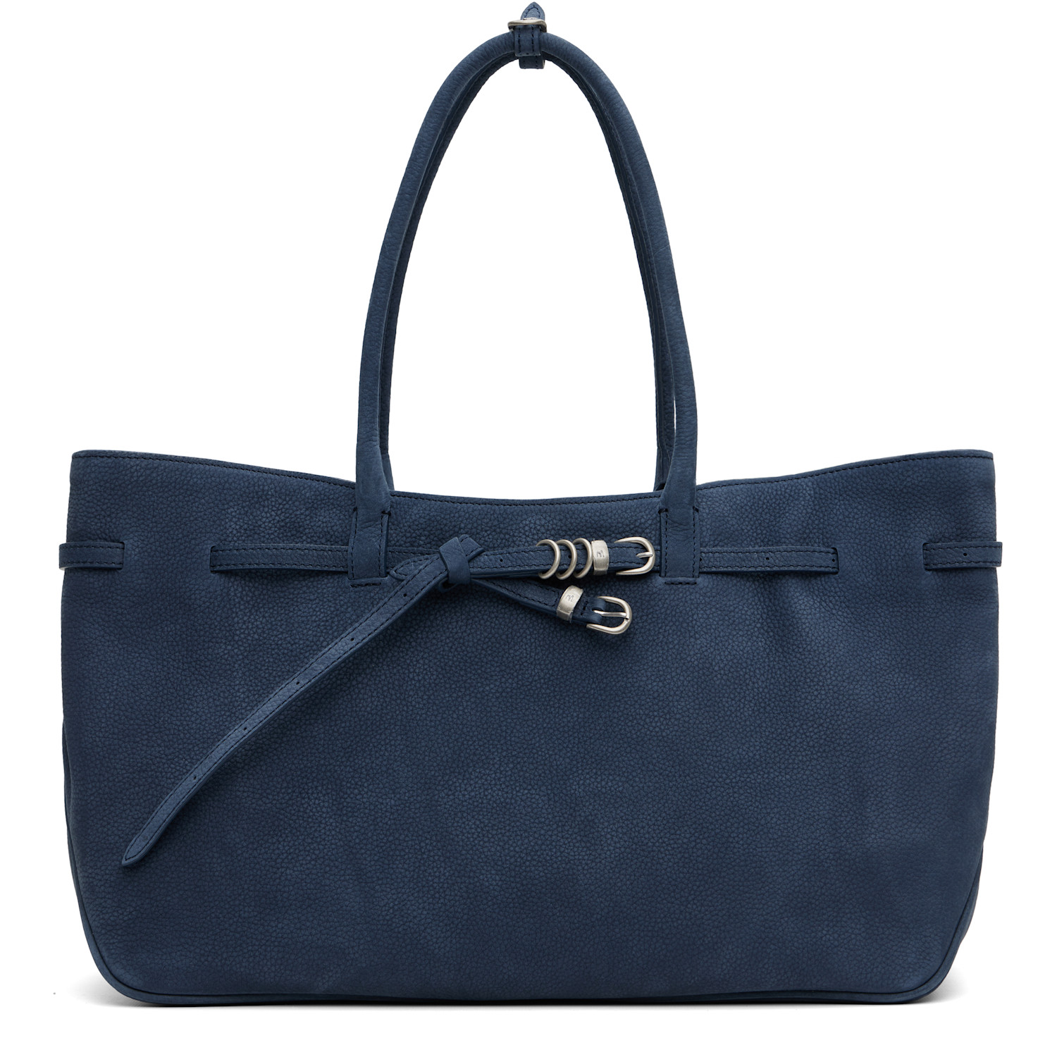 MARGESHERWOOD Navy Leather 'Grandma' Used Large Tote