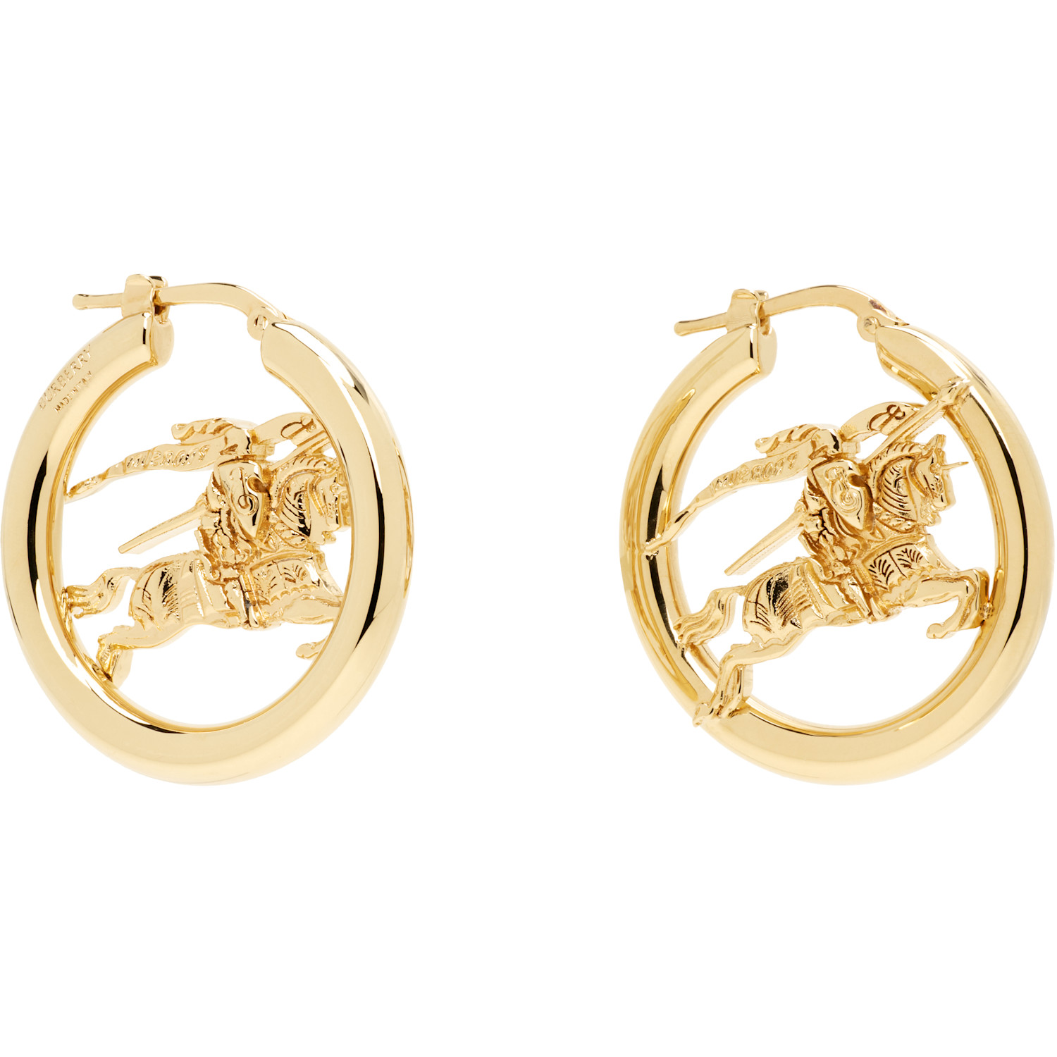  Burberry Knight Hoop Earrings 
