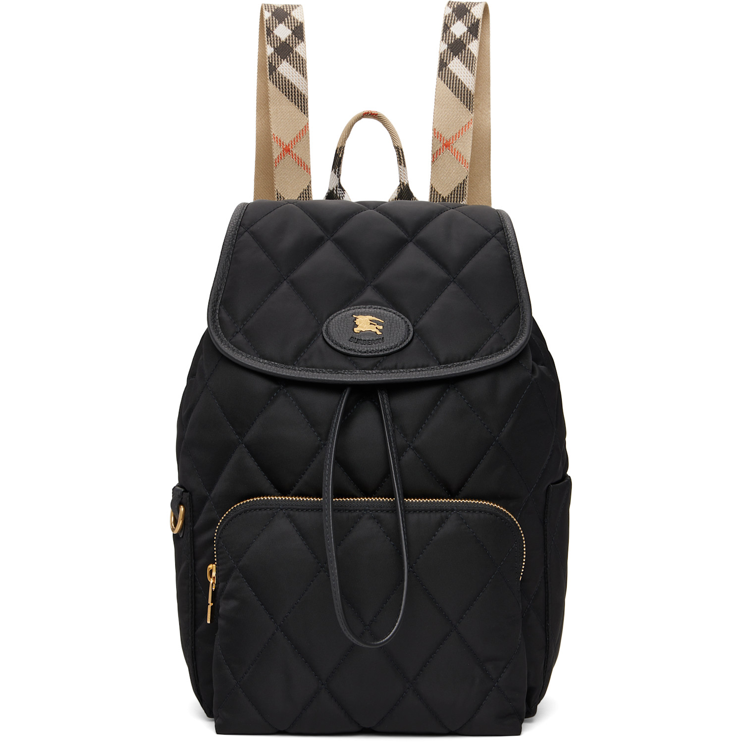Burberry Black Horseshoe Backpack