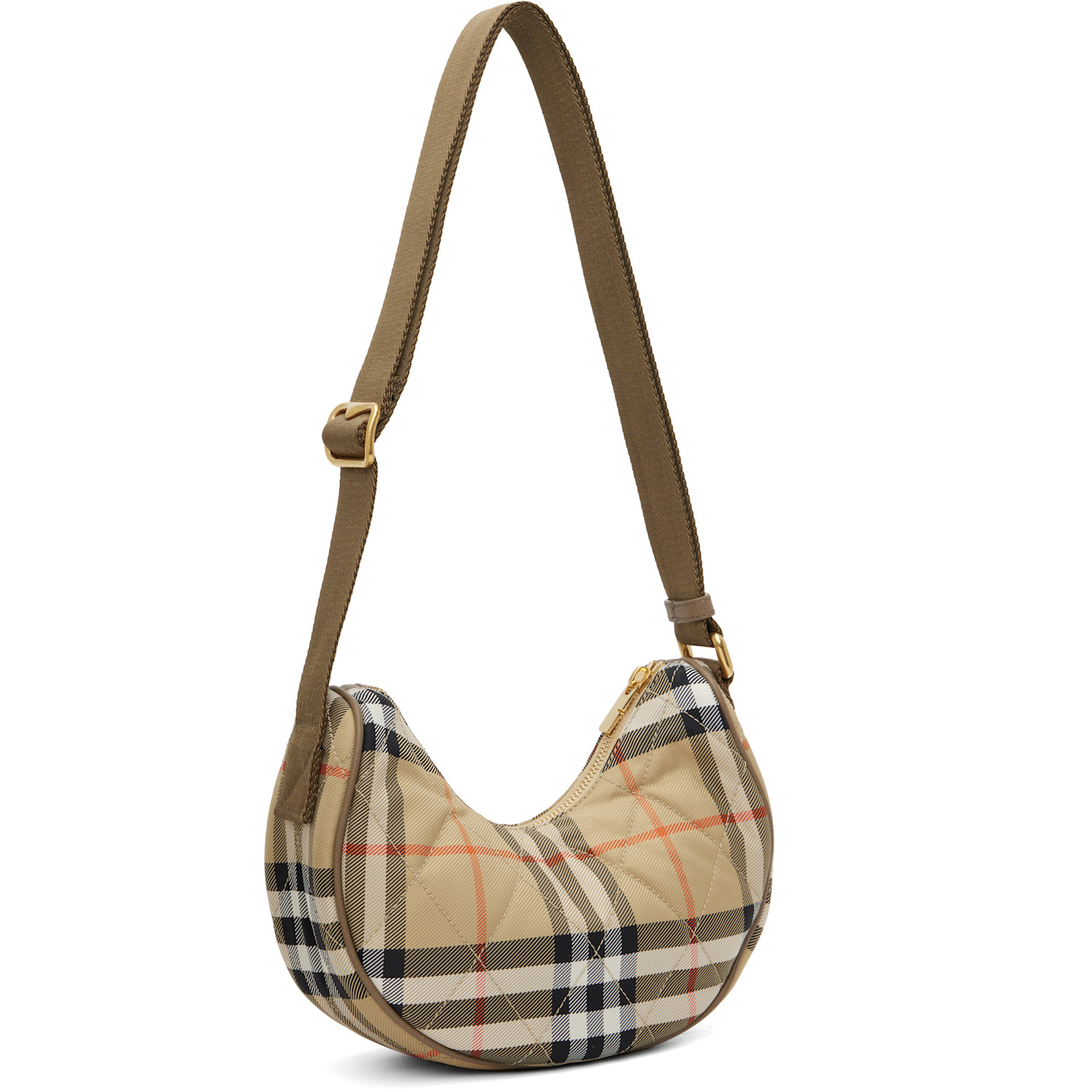  Burberry Beige Horseshoe Crossbody Bag 