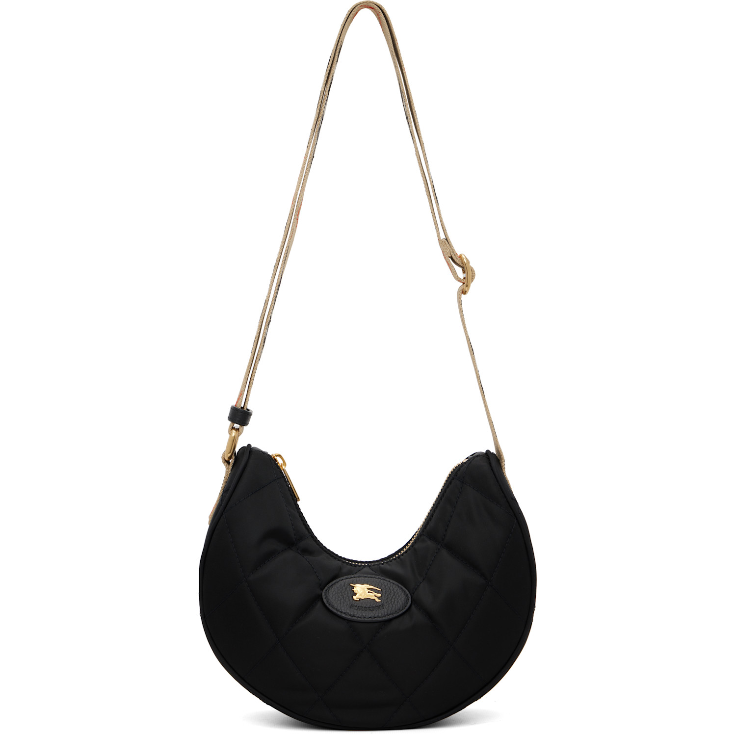 Burberry Black Horseshoe Crossbody Bag
