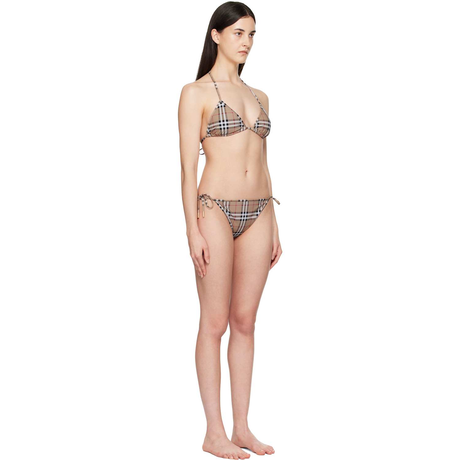  Burberry Beige Check Bikini 