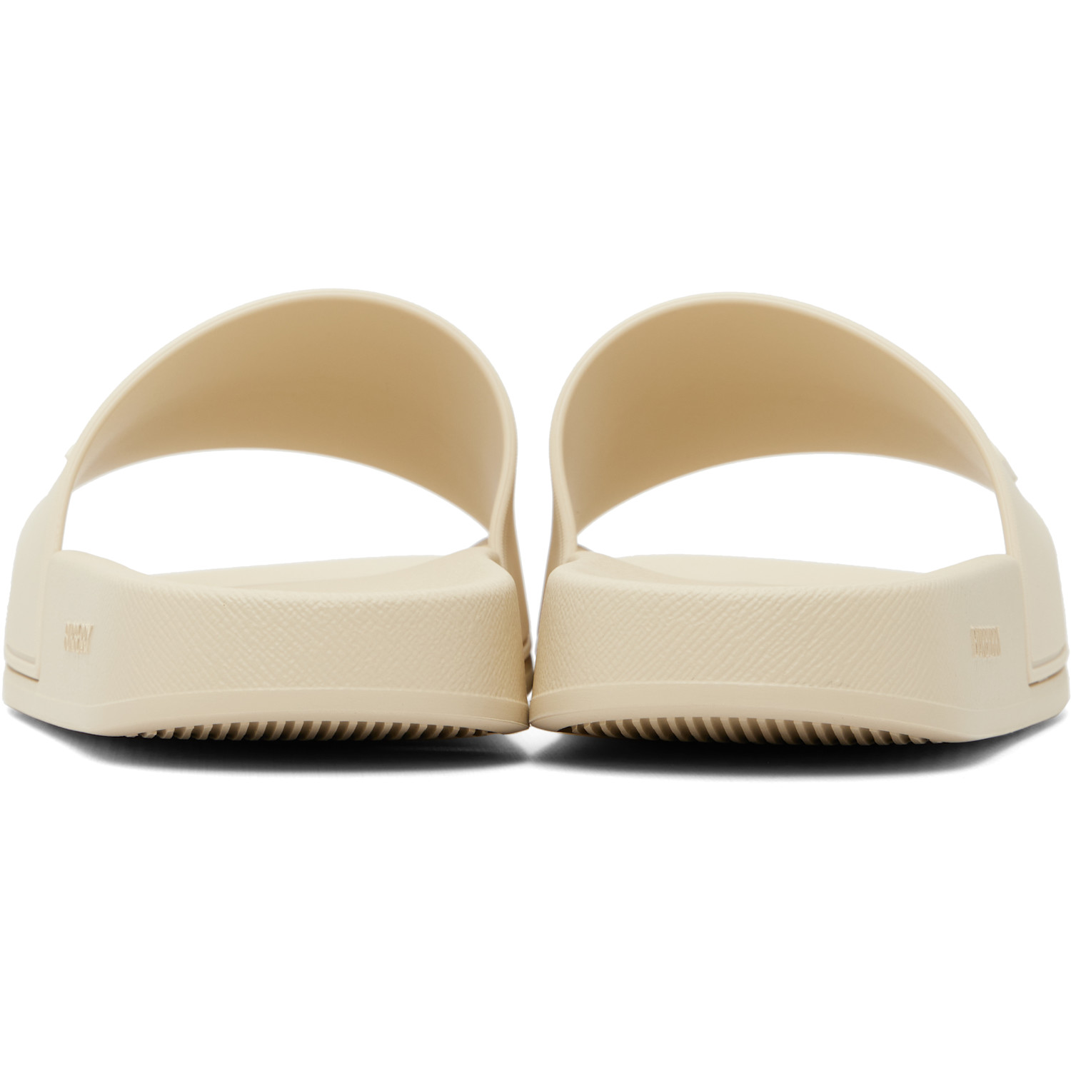  Burberry Off-white Logo Slides 