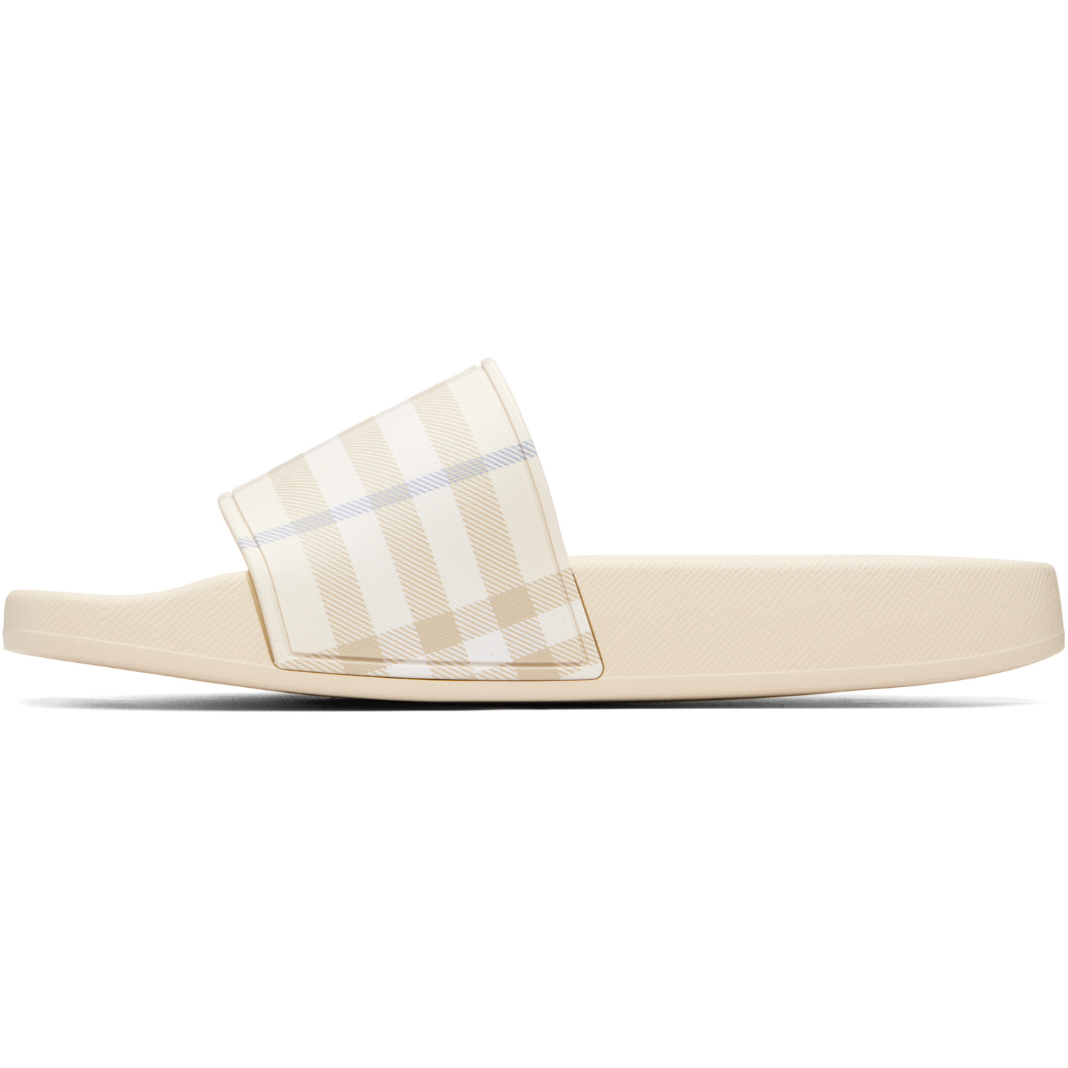 Burberry Beige Check Slides 