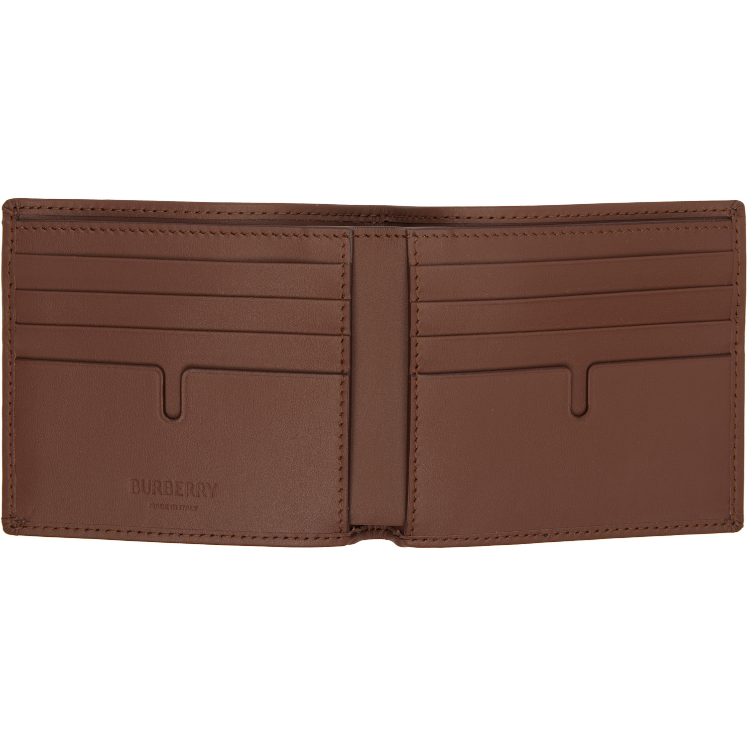  Burberry Beige Check Bifold Wallet 