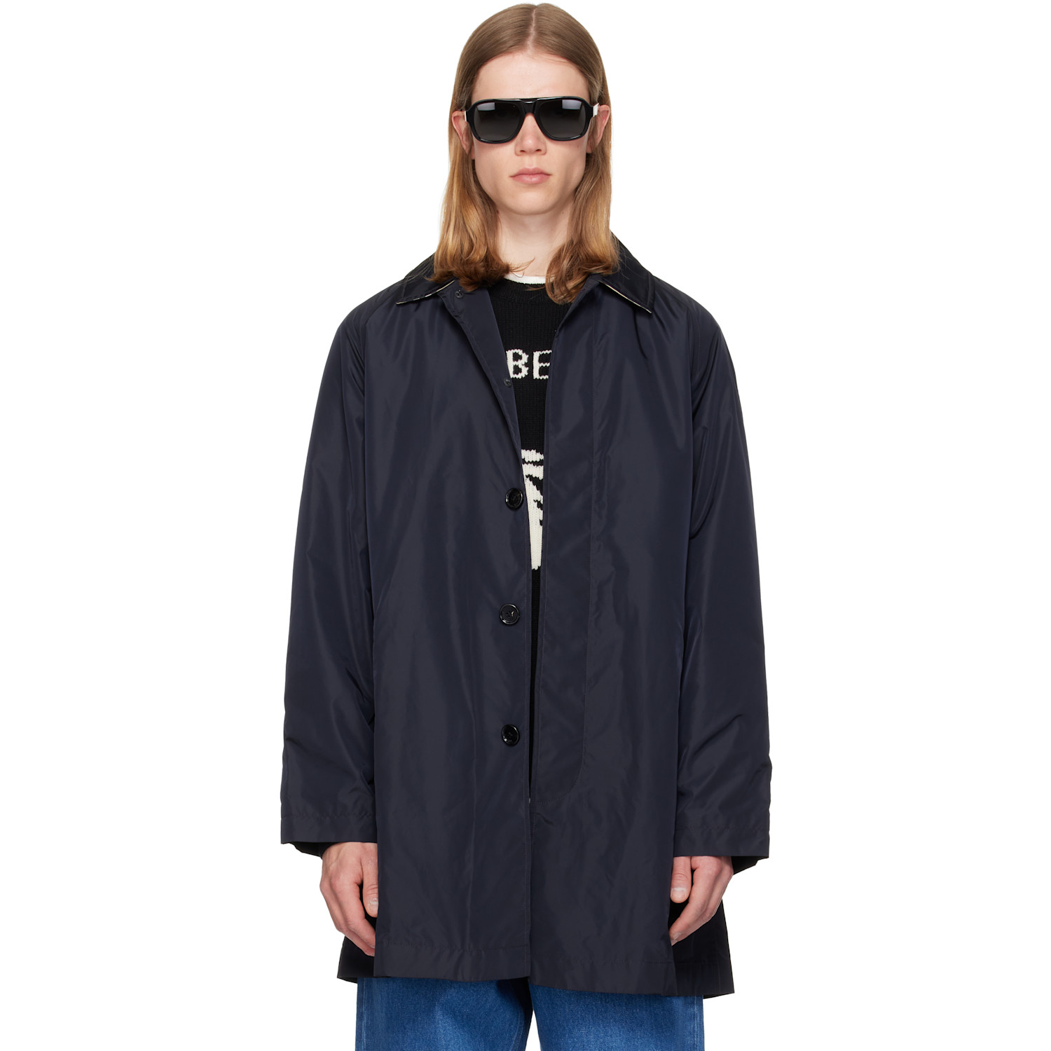 Burberry Navy Ridgewood Coat
