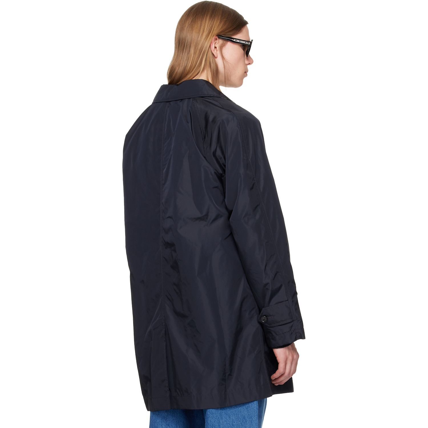  Burberry Navy Ridgewood Coat 