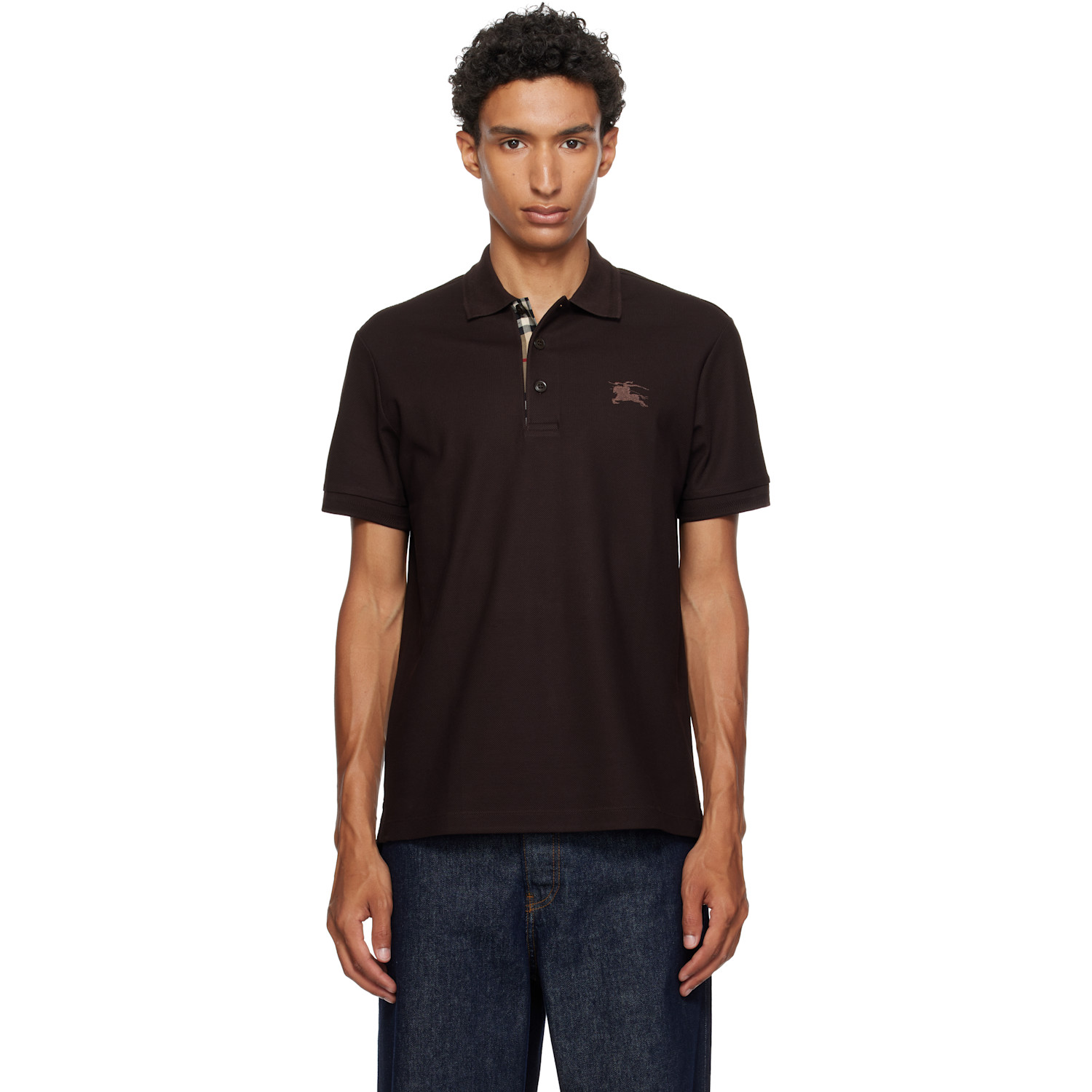 Burberry Brown Cotton Polo