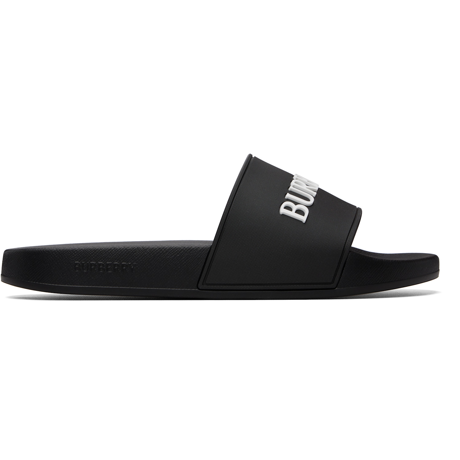 Burberry Black Logo Slides