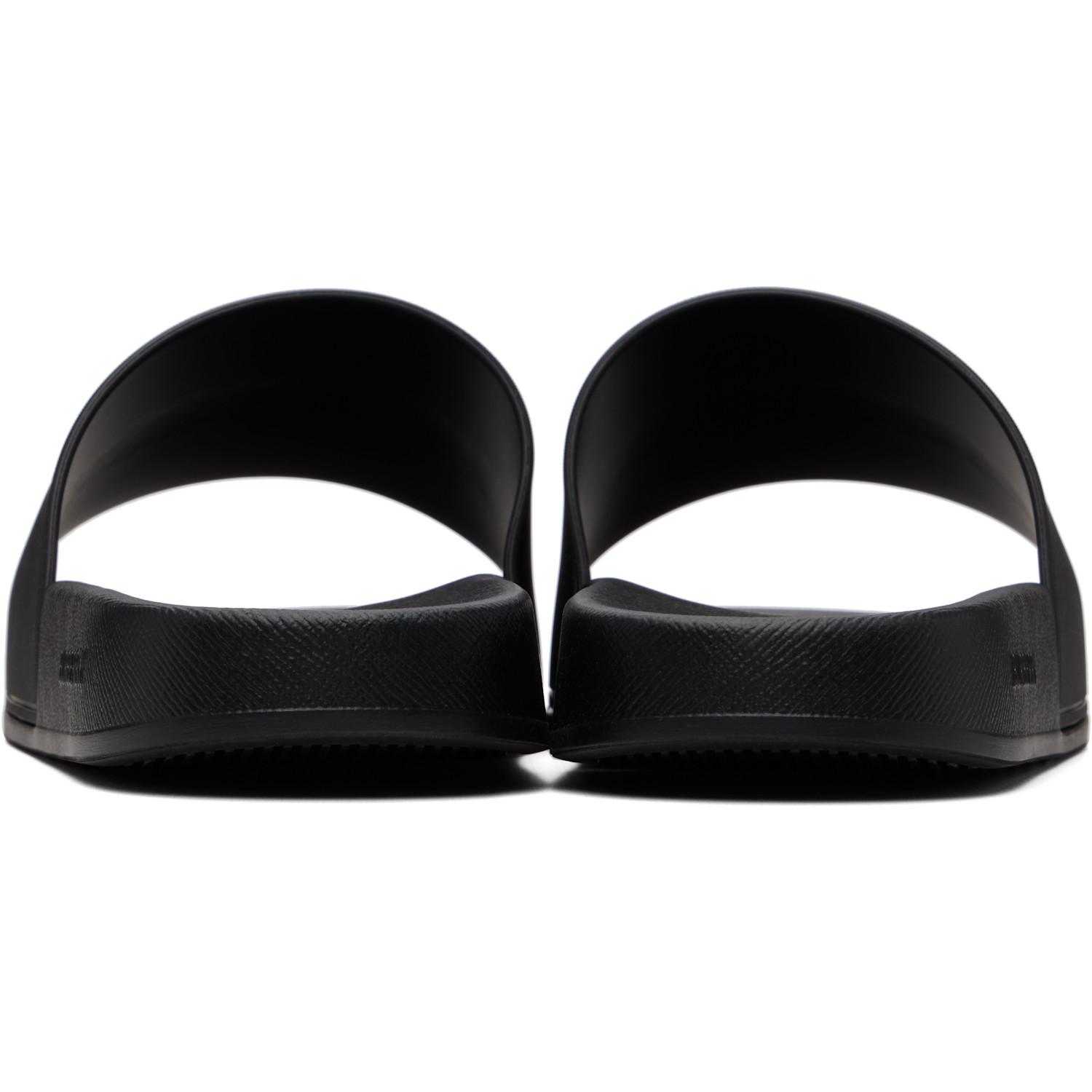  Burberry Black Logo Slides 