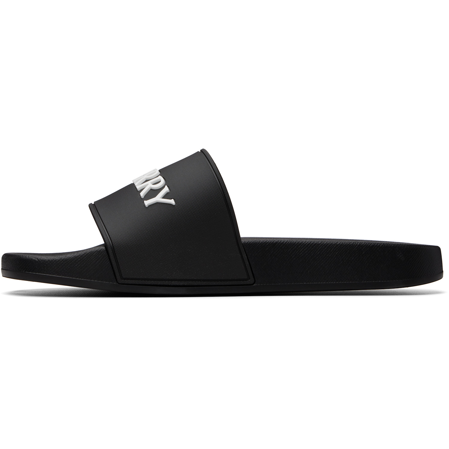  Burberry Black Logo Slides 