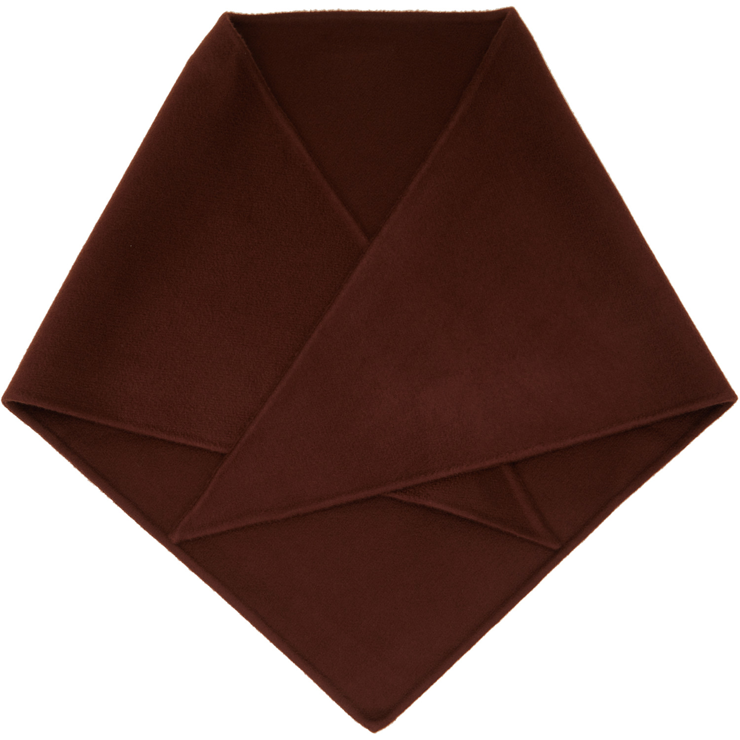 Marni Brown Mini Logo Triangle Scarf