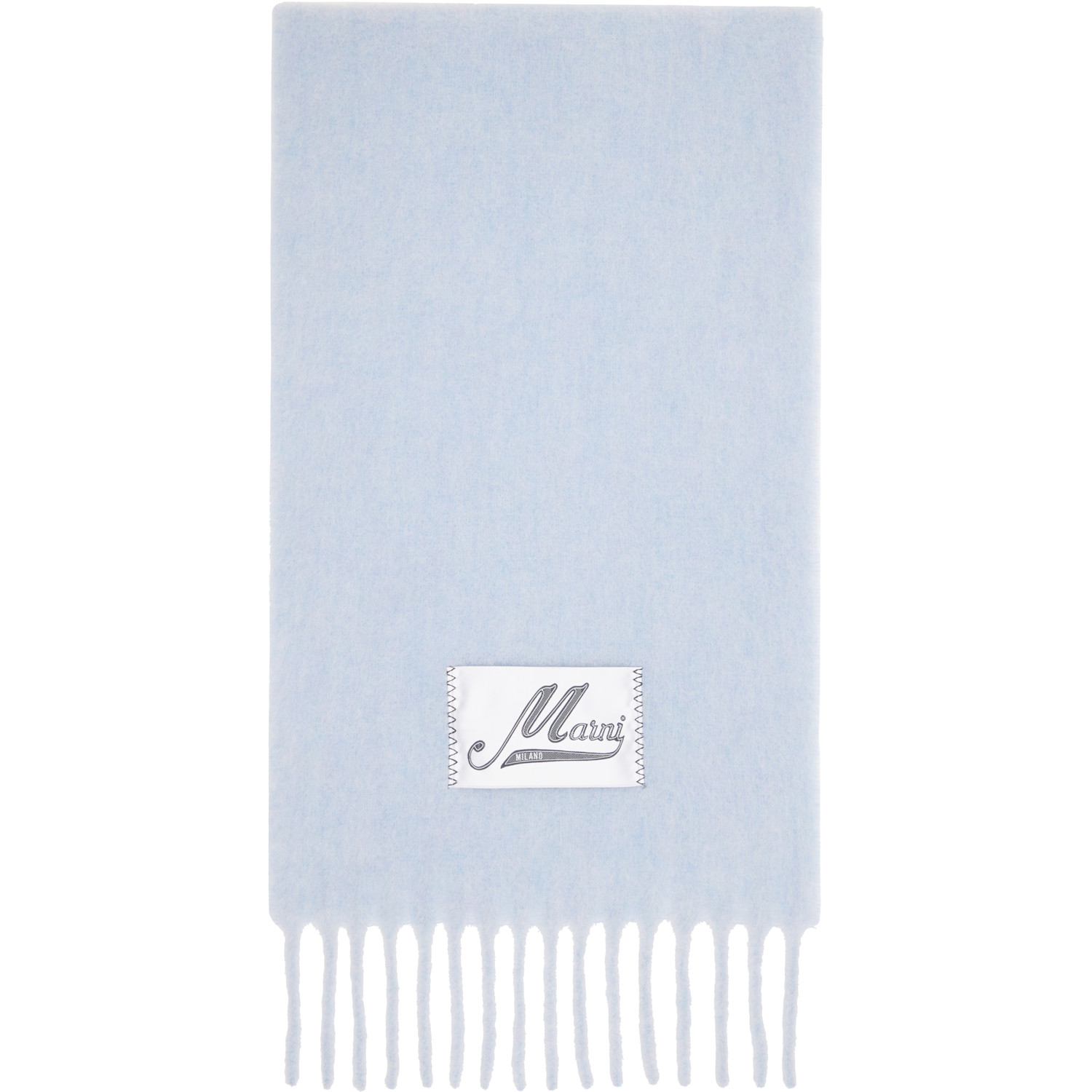 Marni Blue Alpaca Scarf