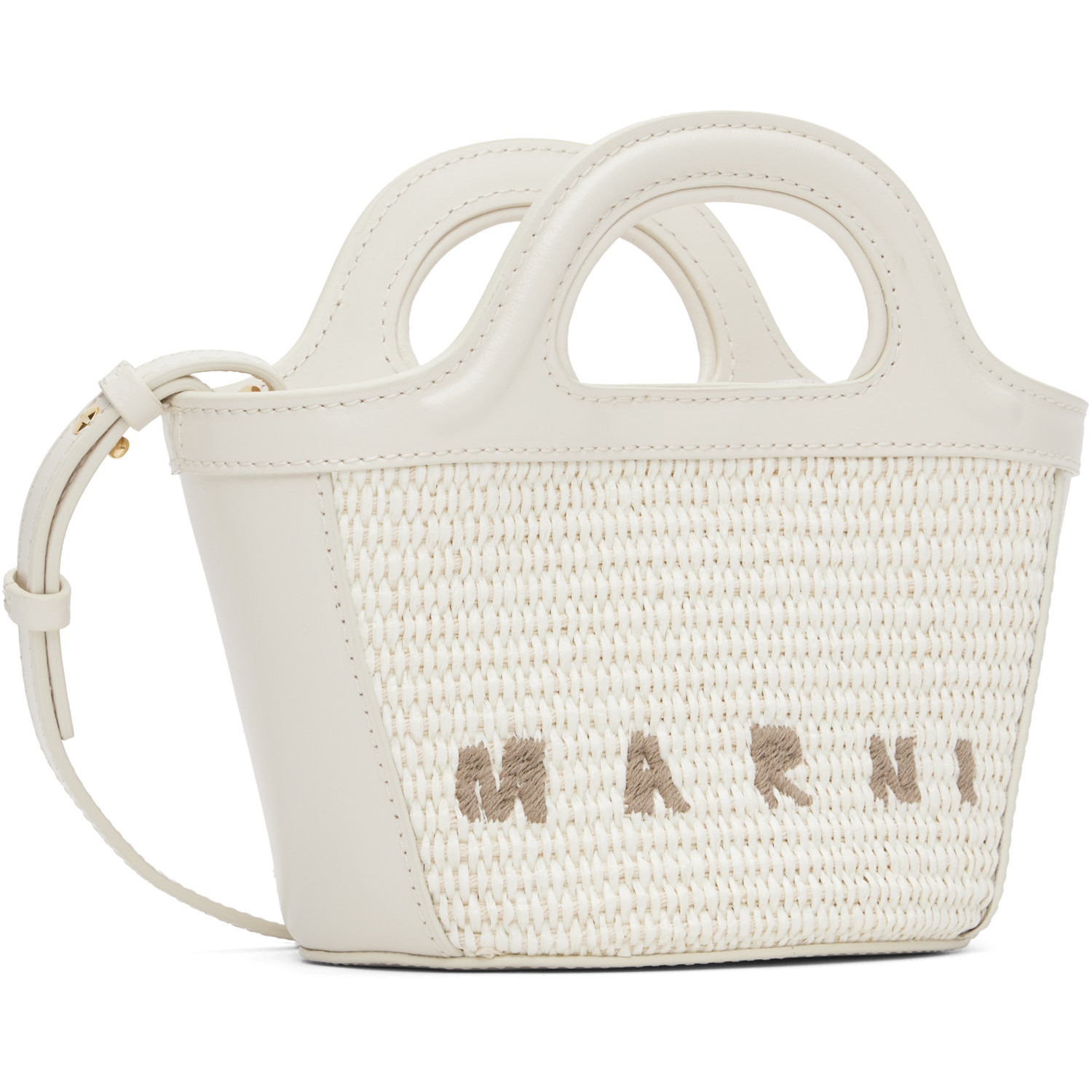  Marni White Tropicalia Micro Tote 