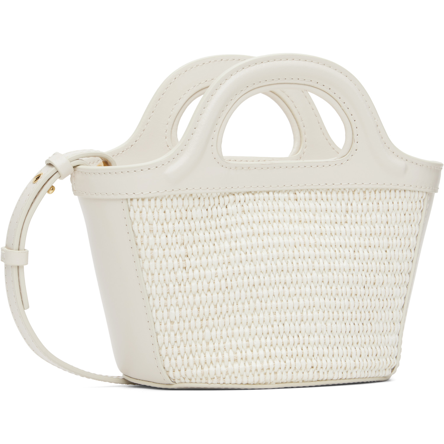  Marni White Tropicalia Micro Tote 