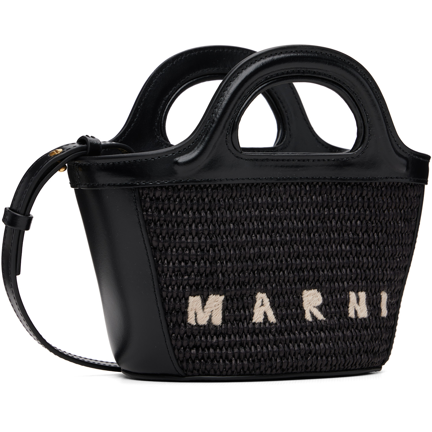  Marni Black Tropicalia Micro Tote 
