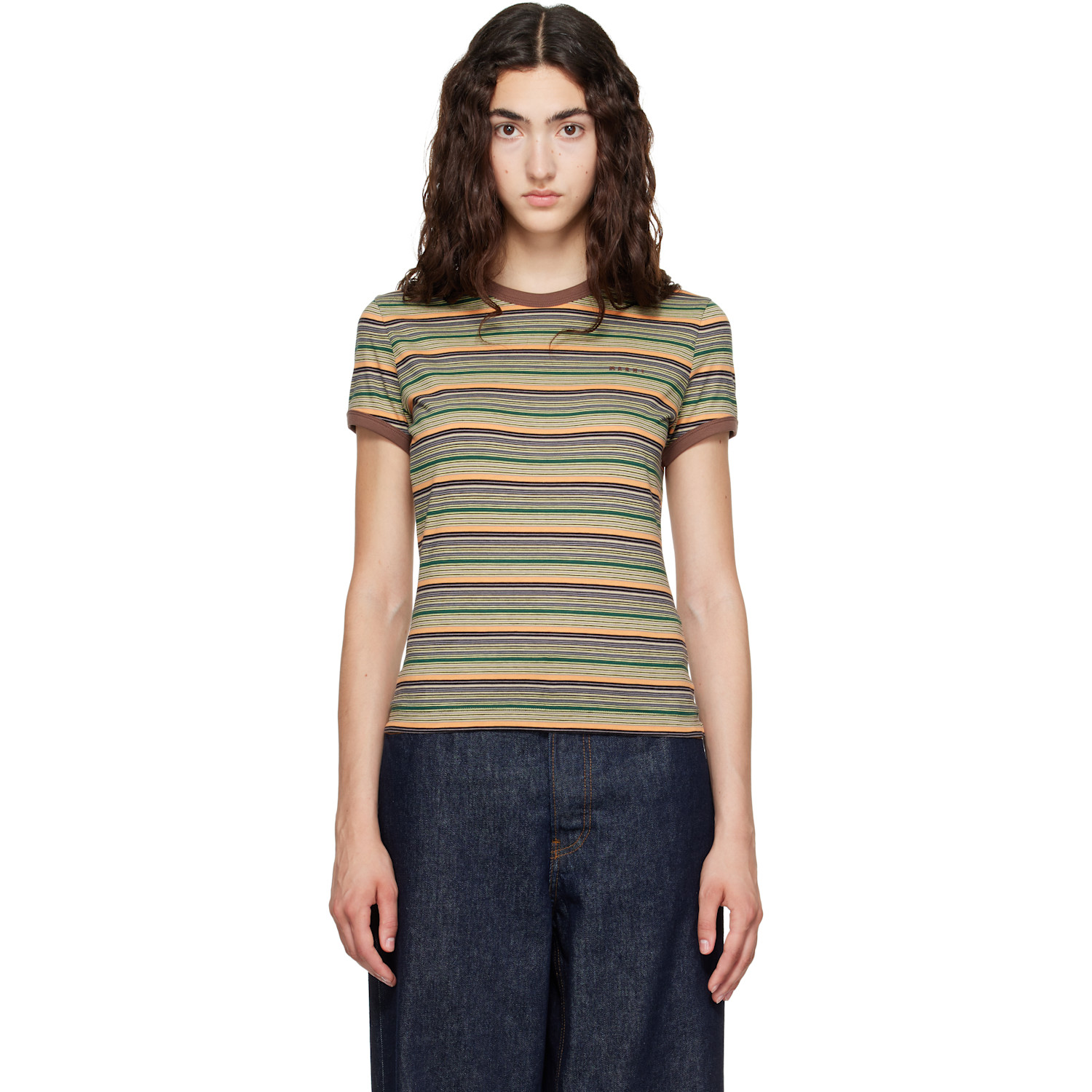 Marni Multicolor Striped T-shirt