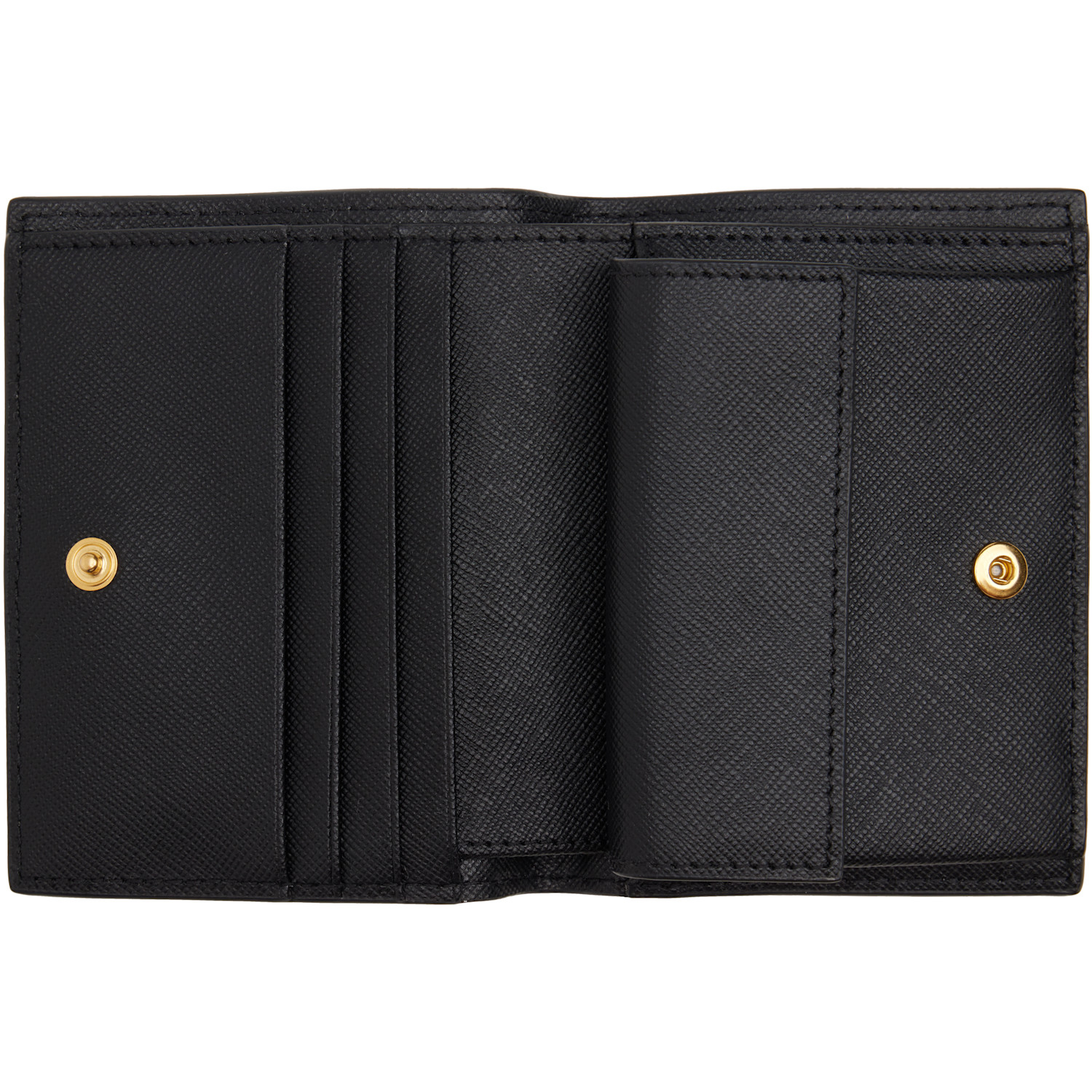  Marni Black Saffiano Leather Bi-fold Wallet 