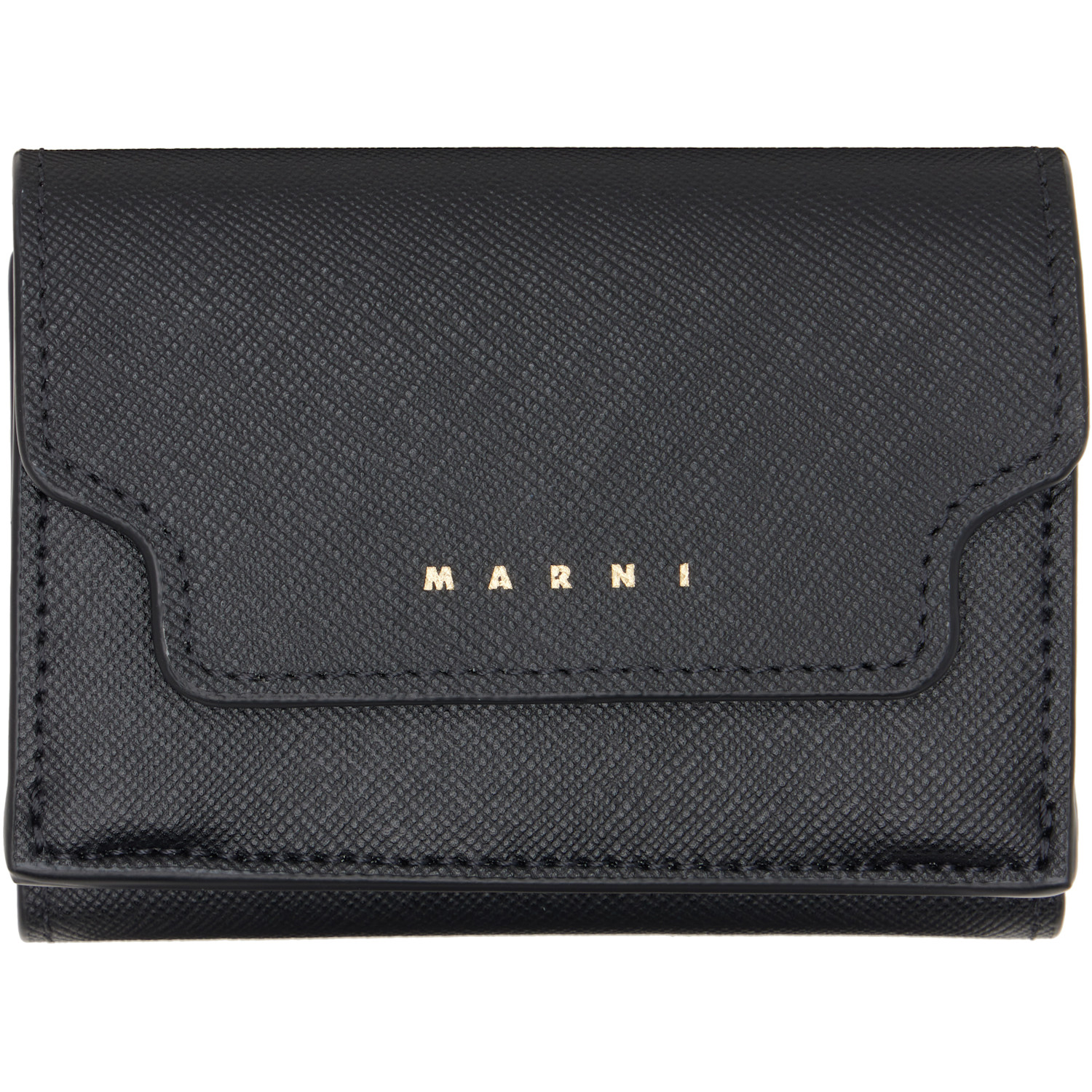 Marni Black Trifold Wallet
