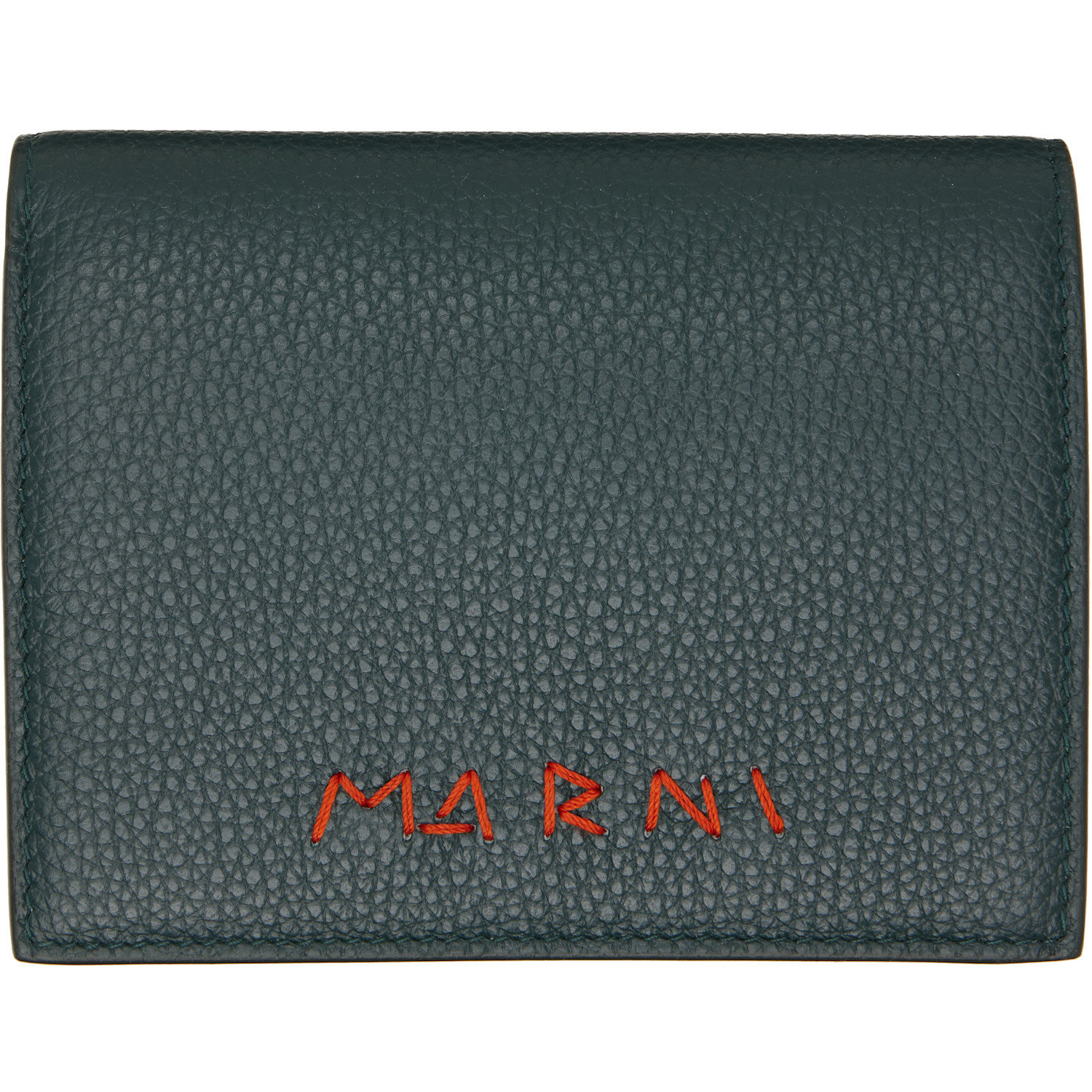 Marni Green 'Marni Mending' Leather Bifold Wallet