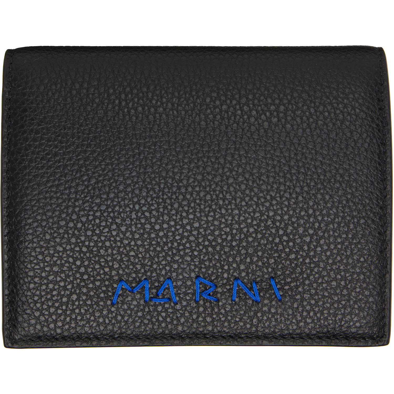 Marni Black 'Marni Mending' Leather Bifold Wallet