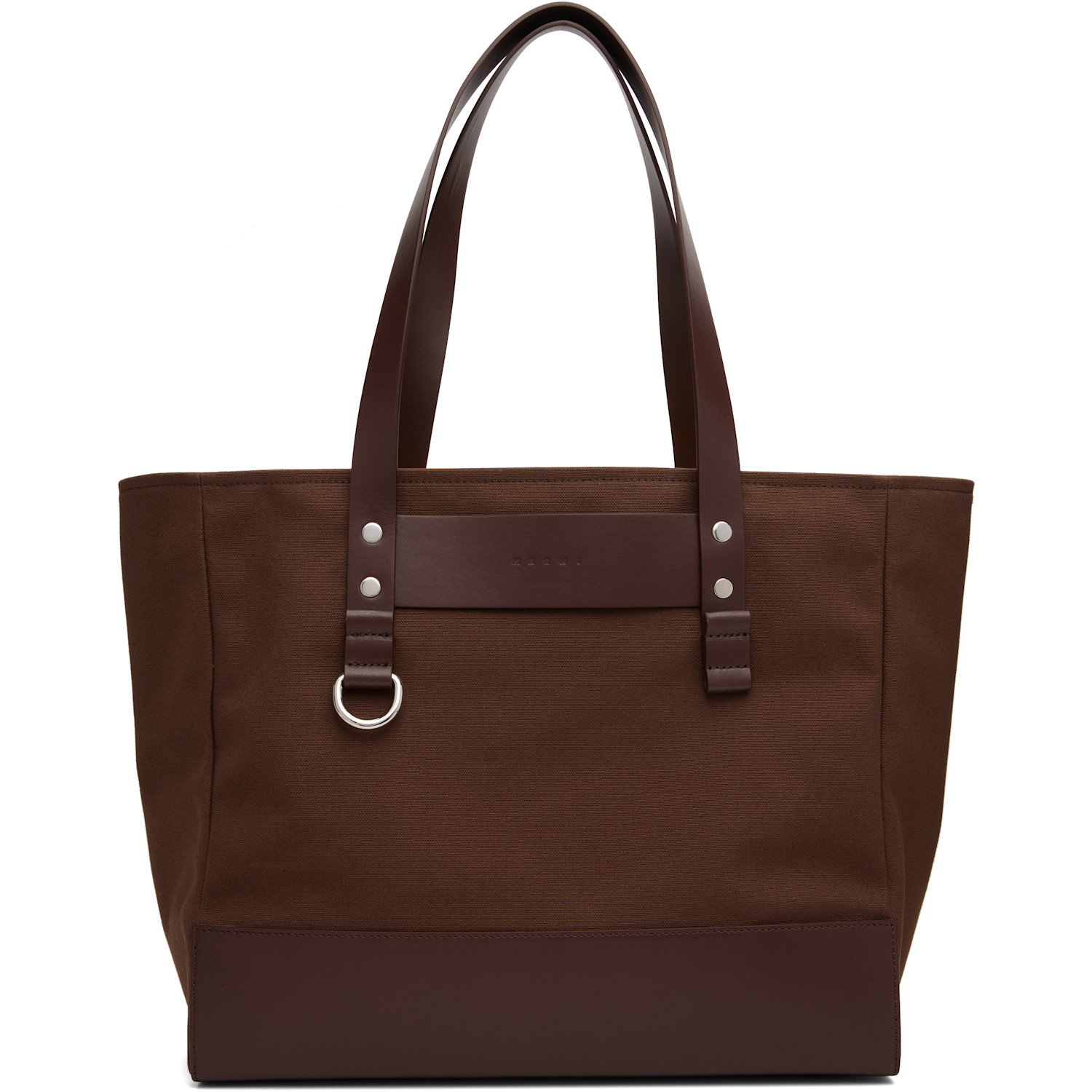 Marni Brown Canvas Tote