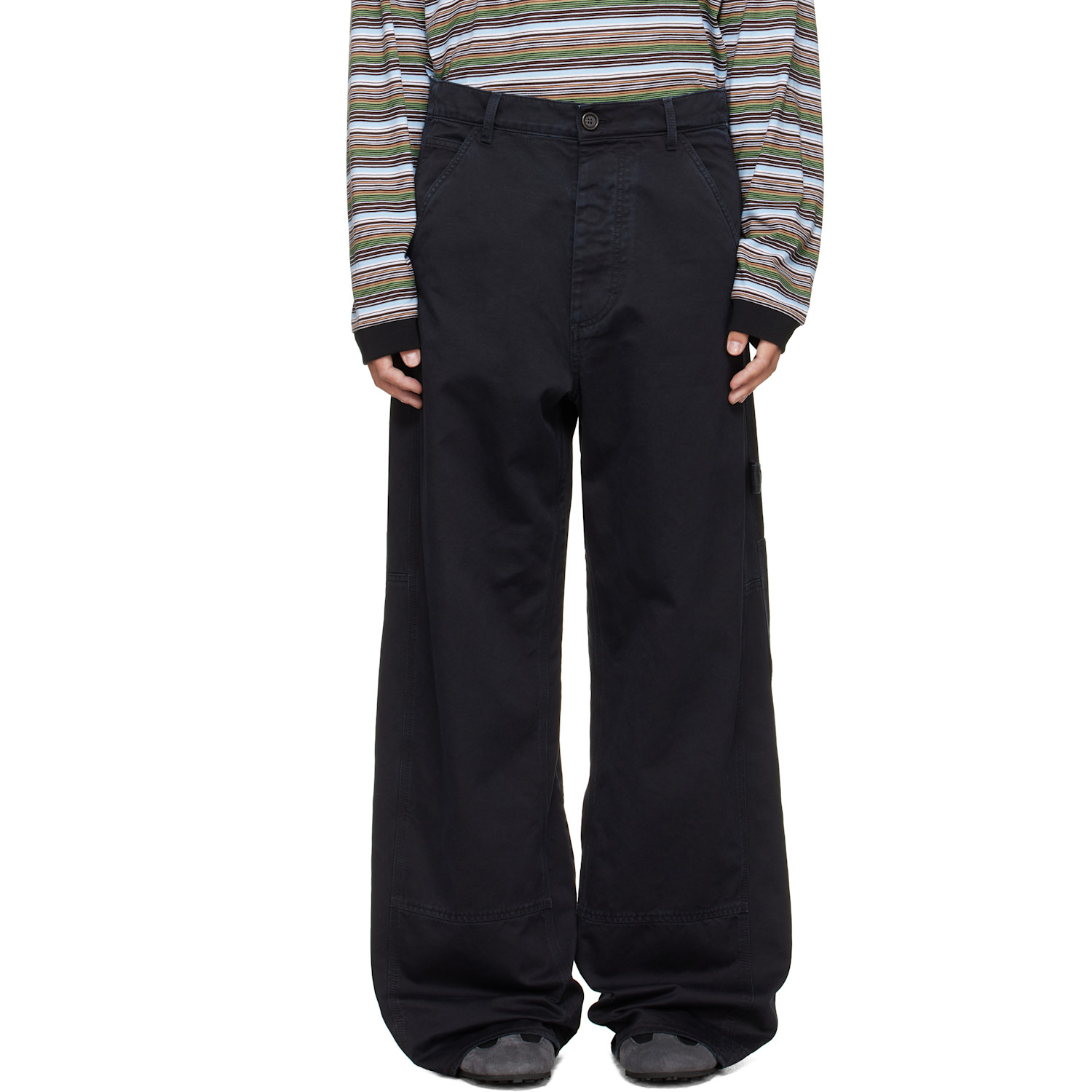 Marni Black Hammer Loop Trousers