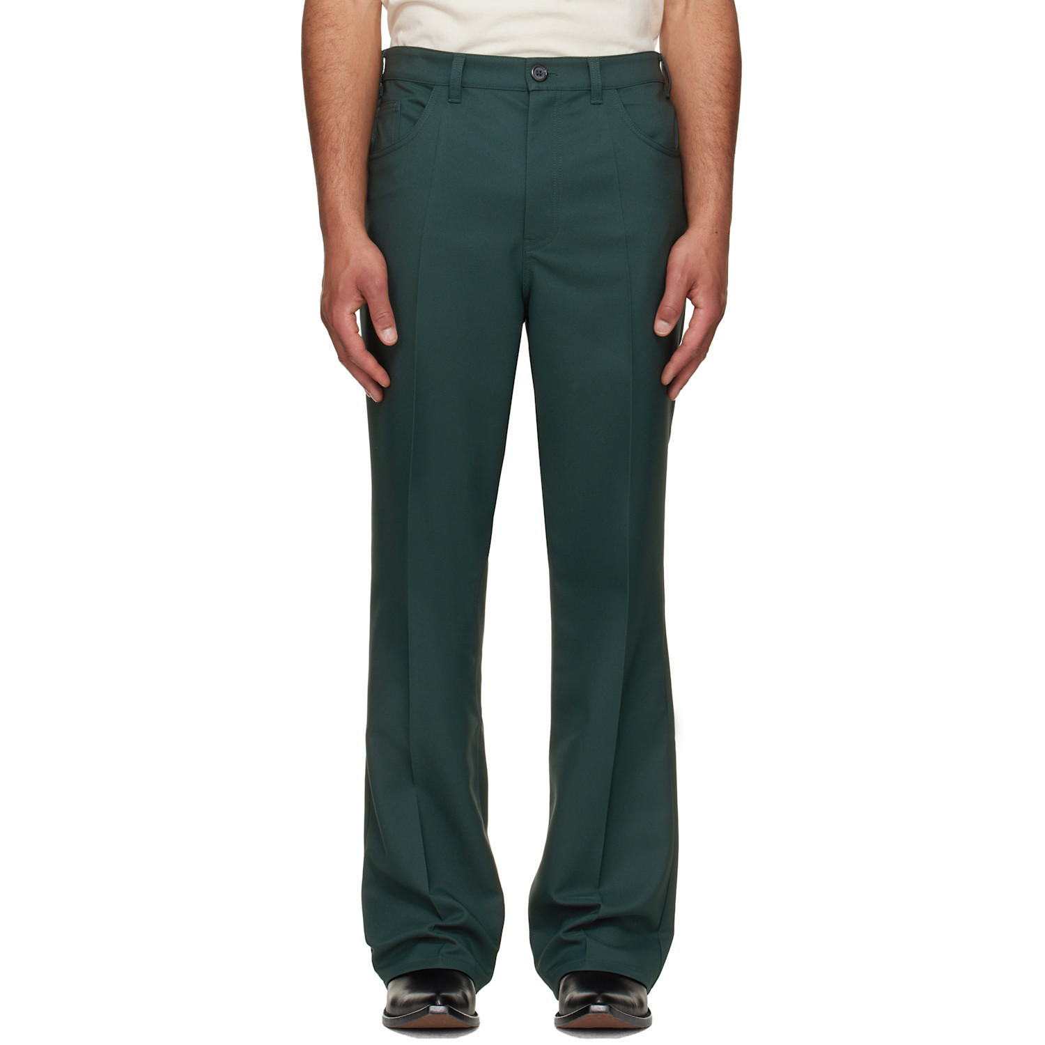 Marni Green Twill Trousers