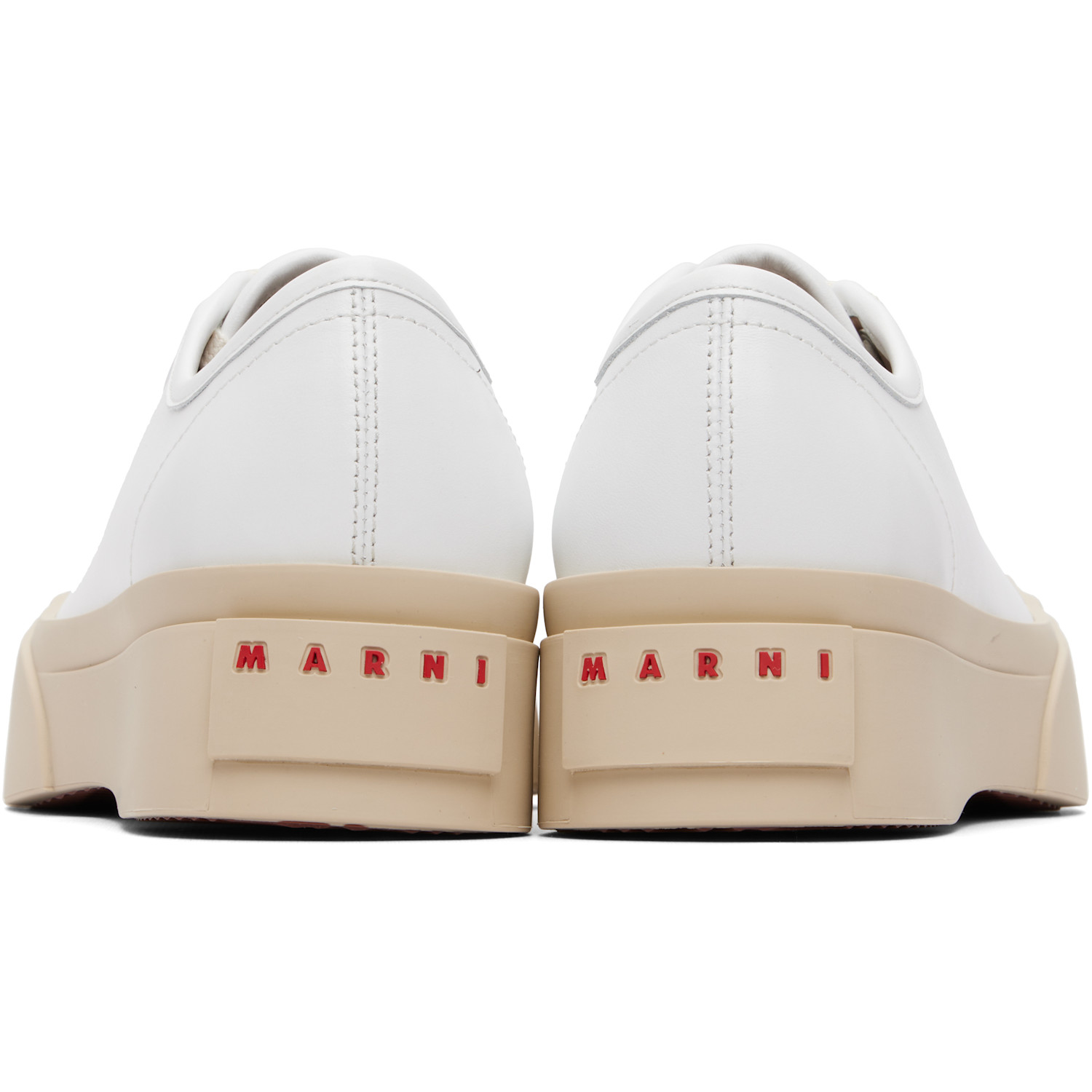  Marni White Nappa Leather Pablo Sneakers 