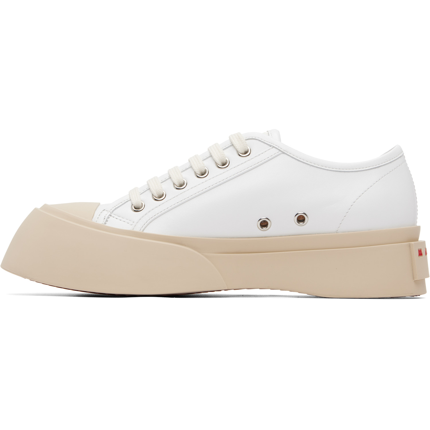  Marni White Nappa Leather Pablo Sneakers 