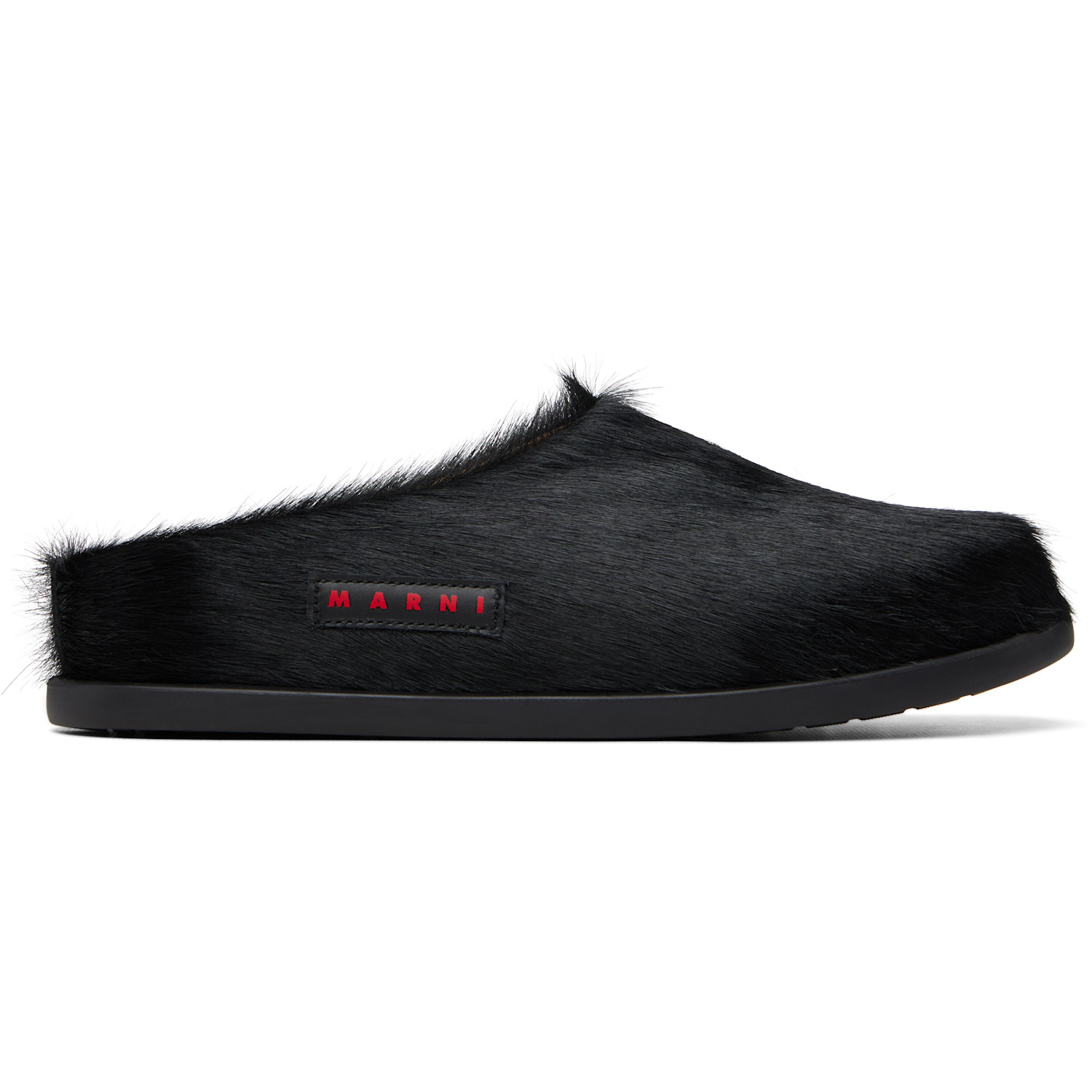 Marni Big Kids Black Fussbett Sabot Slip-on Loafers