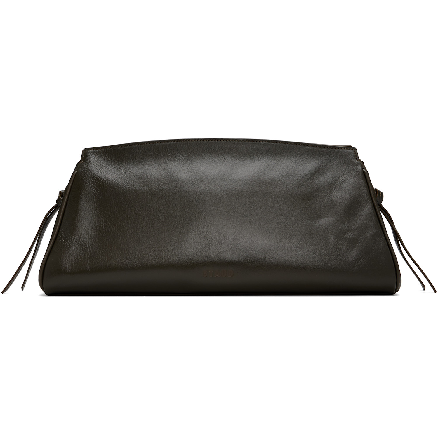 Staud Taupe Maude Large Clutch